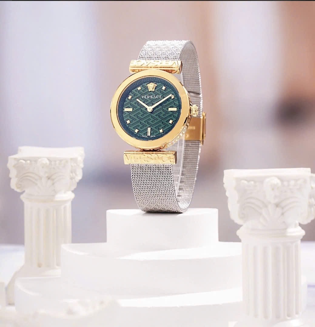 (ĐỒNG HỒ NỮ ) Versace Regalia Quartz Green Dial Ladies Watch VE6J00623