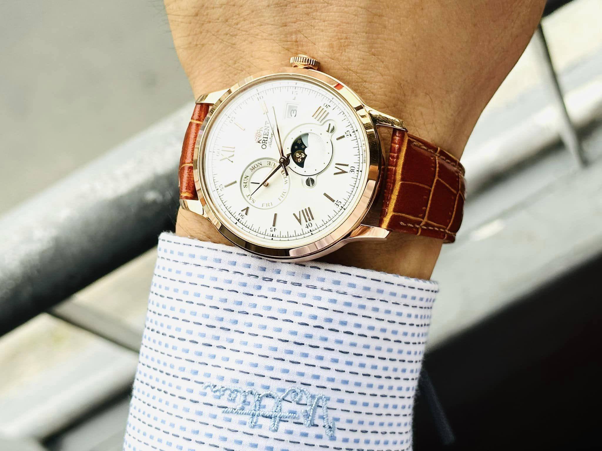 Ảnh 2 của (ĐỒNG HỒ NAM) Orient Sun And Moon Bambino RA-AK0801S10B ( RA-AK0801S ) 41,5mm