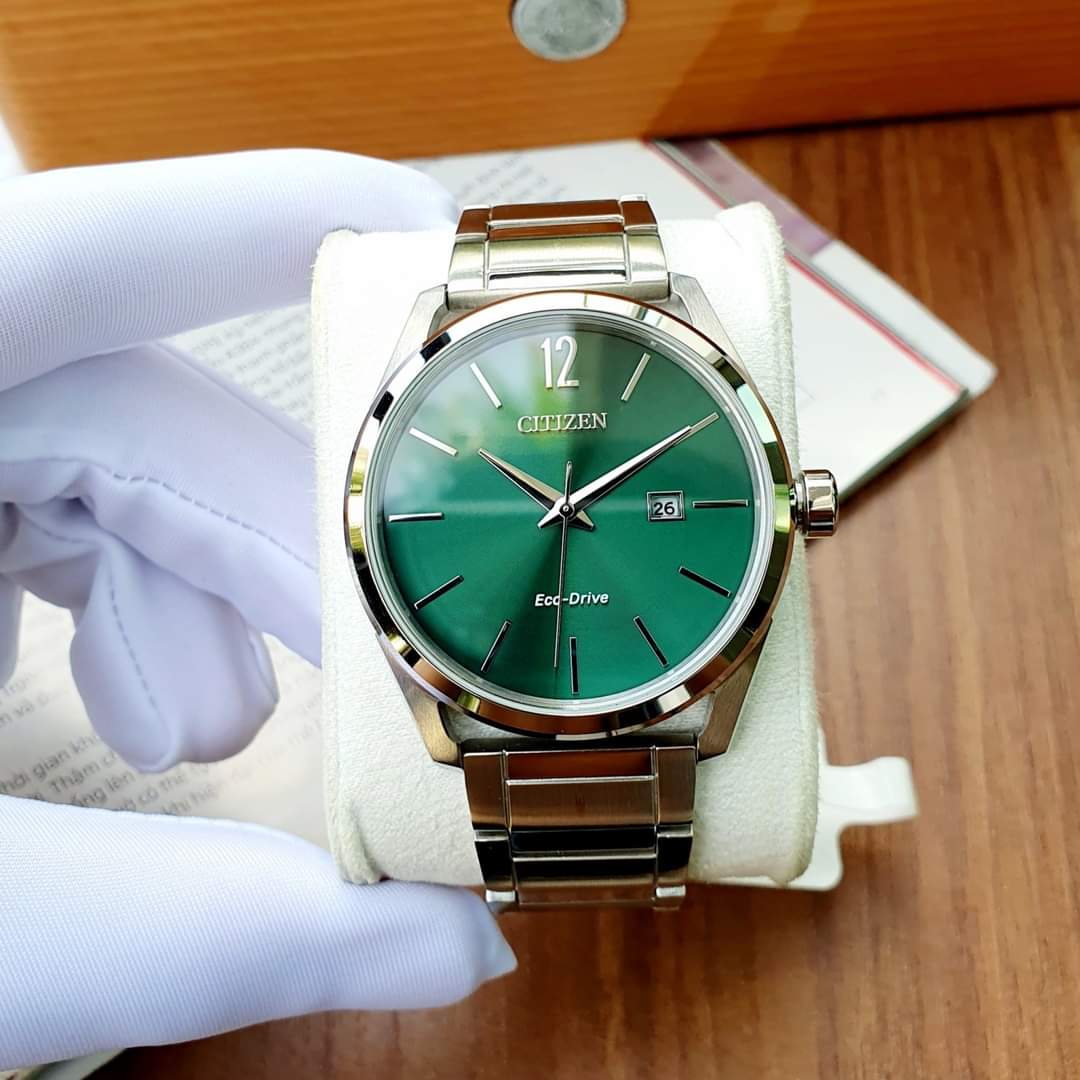(ĐỒNG HỒ NAM) Citizen Eco-Drive AW0110-58X (AW011058X) Calendar Green Compass Dial Sport Watch 44mm (Sao chép)