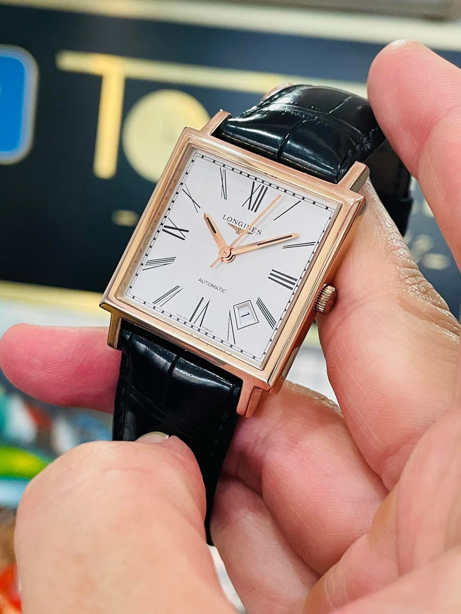 [HÀNG LƯỚT] Đồng hồ nam LONGINES HERITAGE 1968 AUTOMATIC 18K GOLD MEN’S WATCH L2.792.8.71.0 (L27928710 ), likenew 2022 Trưng bày 33mm
