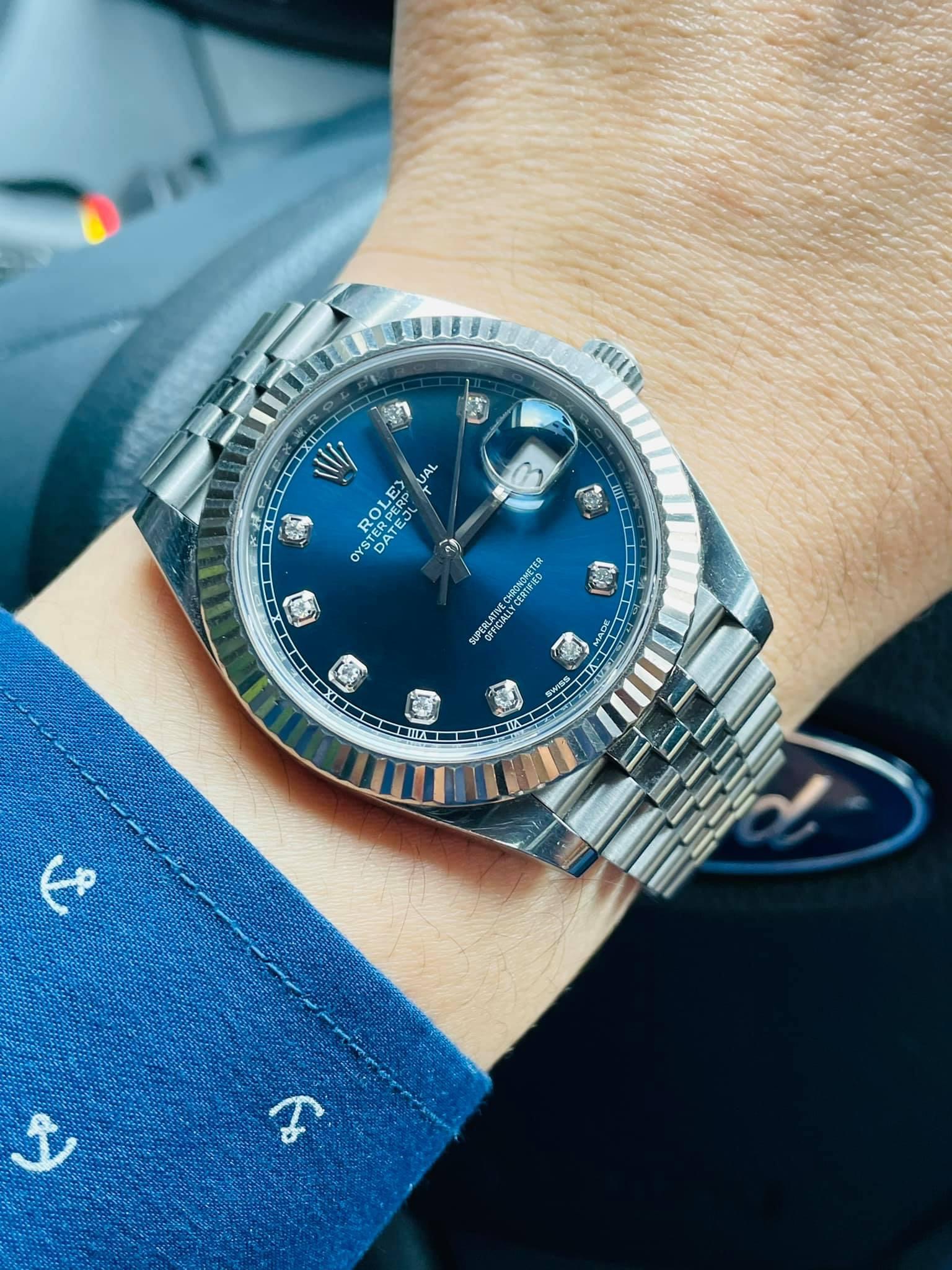 [Deal Lướt] Rolex Datejust 126334 Xanh Navy Cọc Kim Cương Đỉnh Cao của Xanh Navy