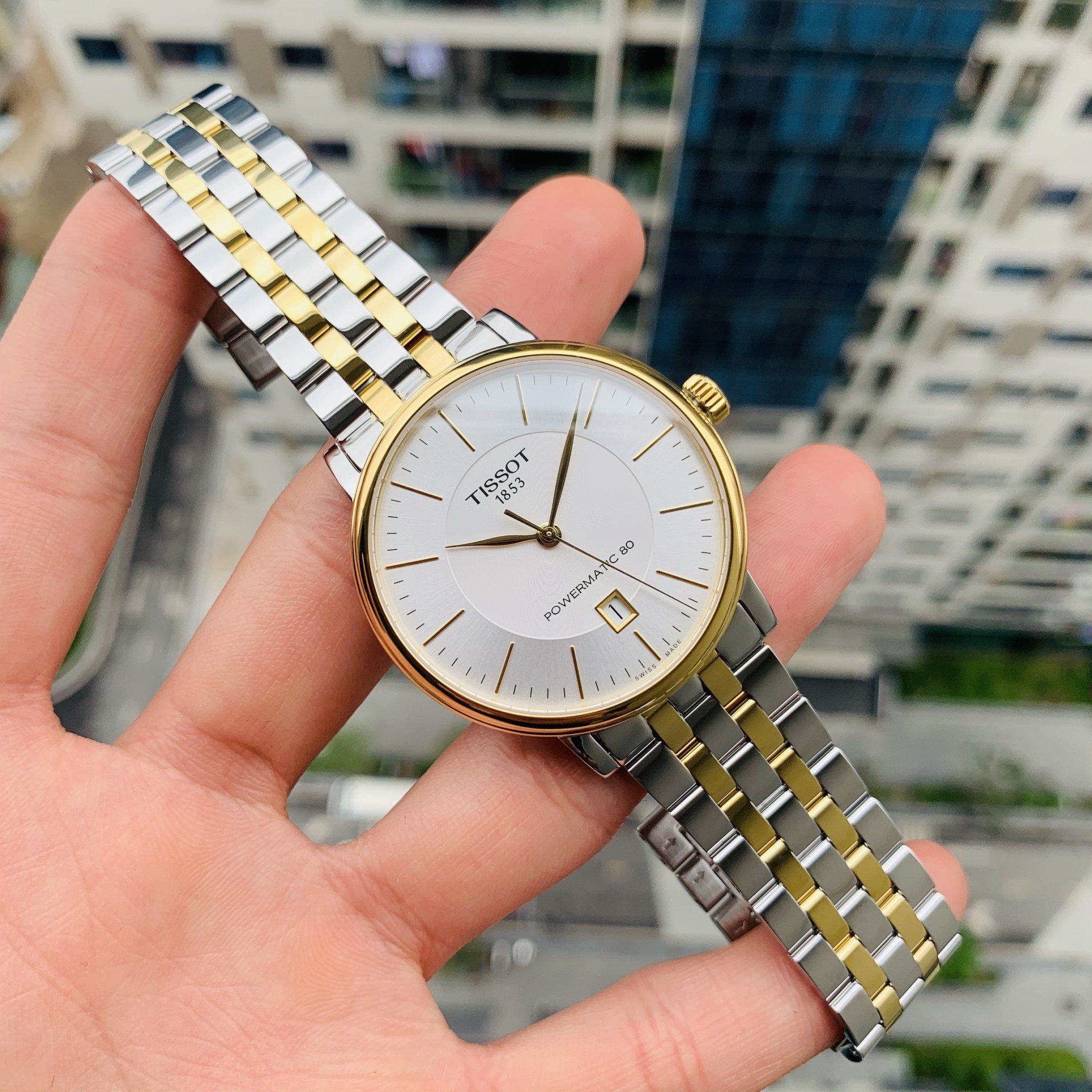 (ĐỒNG HỒ NAM) Tissot Automatic Carson Powermatic 80 T122.407.22.031.00 ( T1224072203100 )