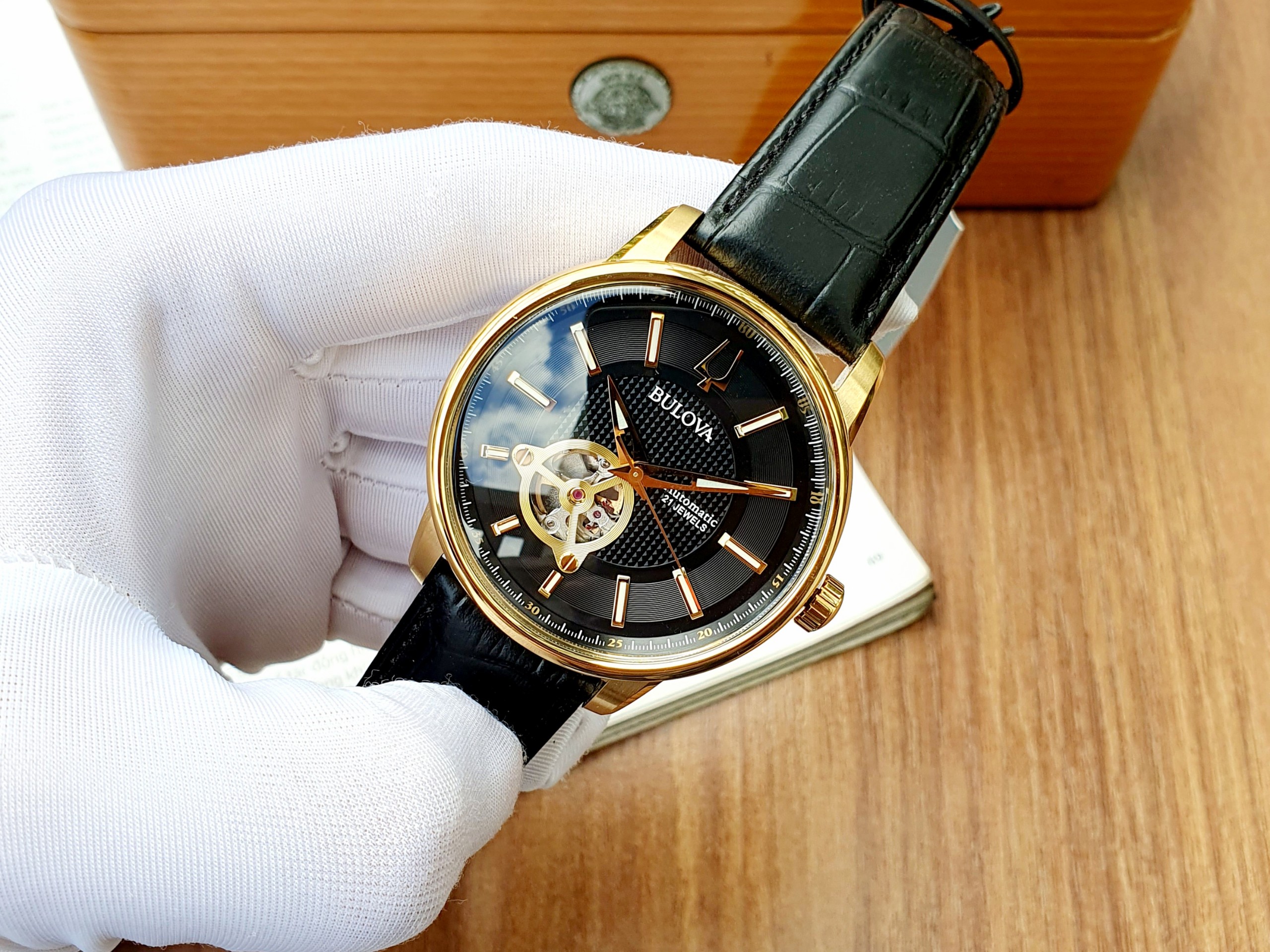 Ảnh 3 của ( ĐỒNG HỒ NAM) Bulova 97A166 Men's Classic Automatic Watch 45mm