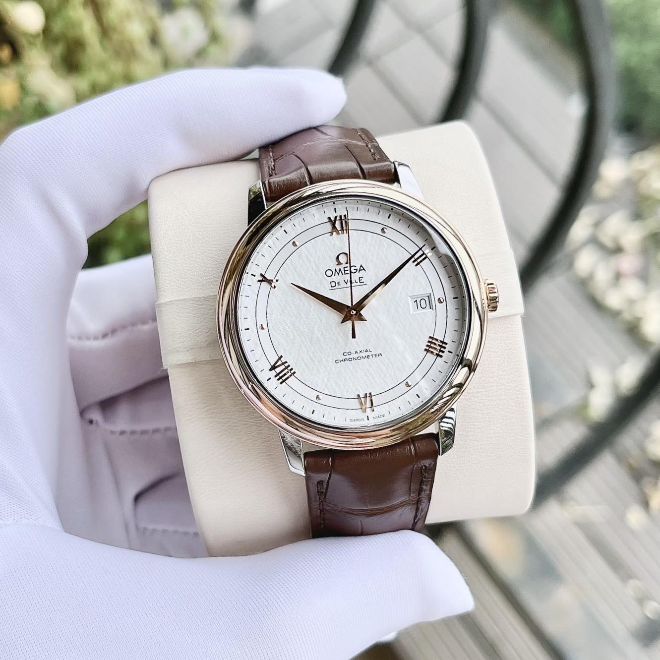 (ĐỒNG HỒ NAM) (NEW) OMEGA DE VILLE PRESTIGE CO-AXIAL 424.23.40.20.02.002 42423402002002 39.5mm