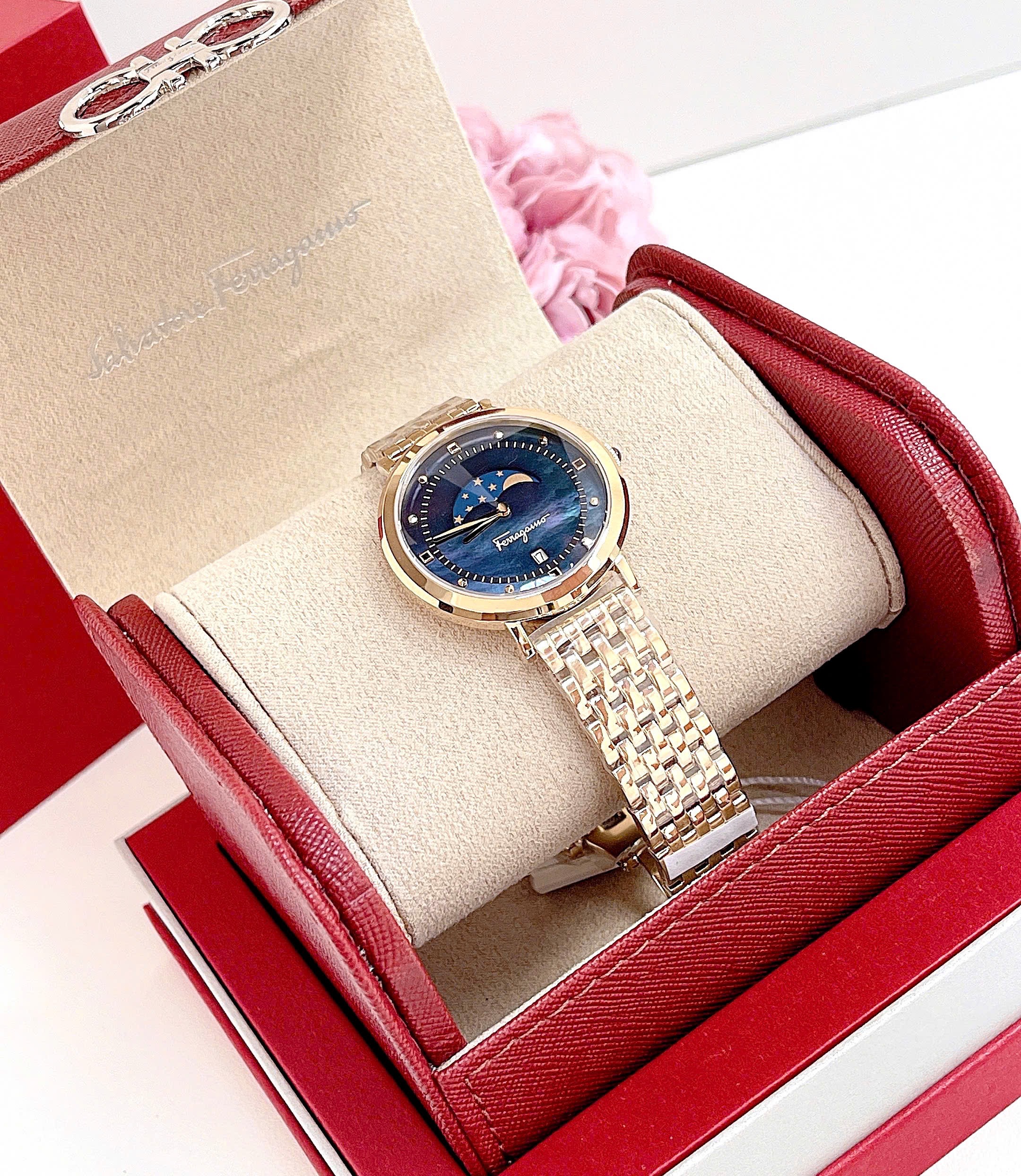 Ảnh 7 của ( ĐỒNG HỒ NỮ ) Salvatore Ferragamo Logomania Moon Watch 36mm SFUH00521