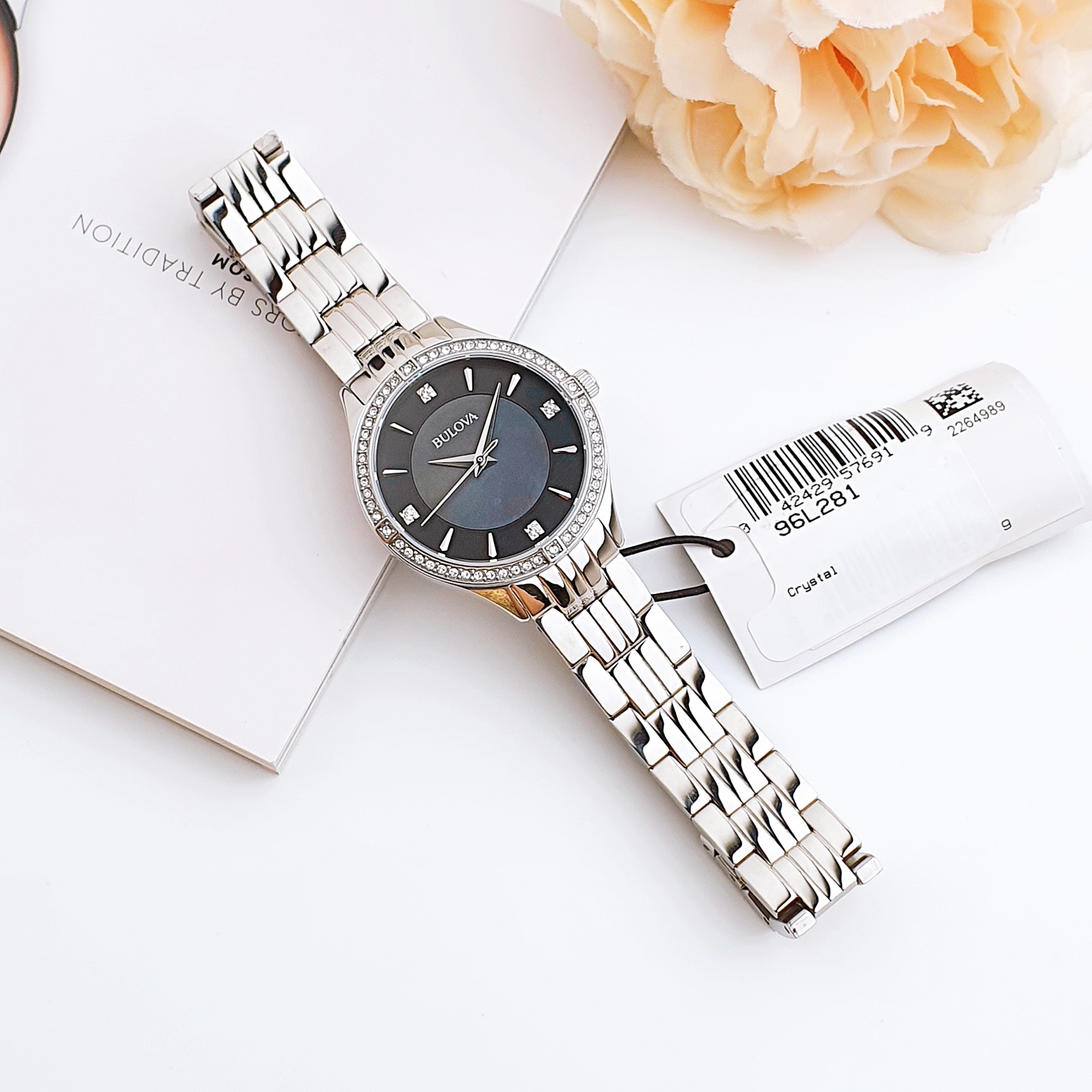 Ảnh 2 của (ĐỒNG HỒ NỮ) BULOVA 96L281 QUARTZ SILVER TONE 32mm