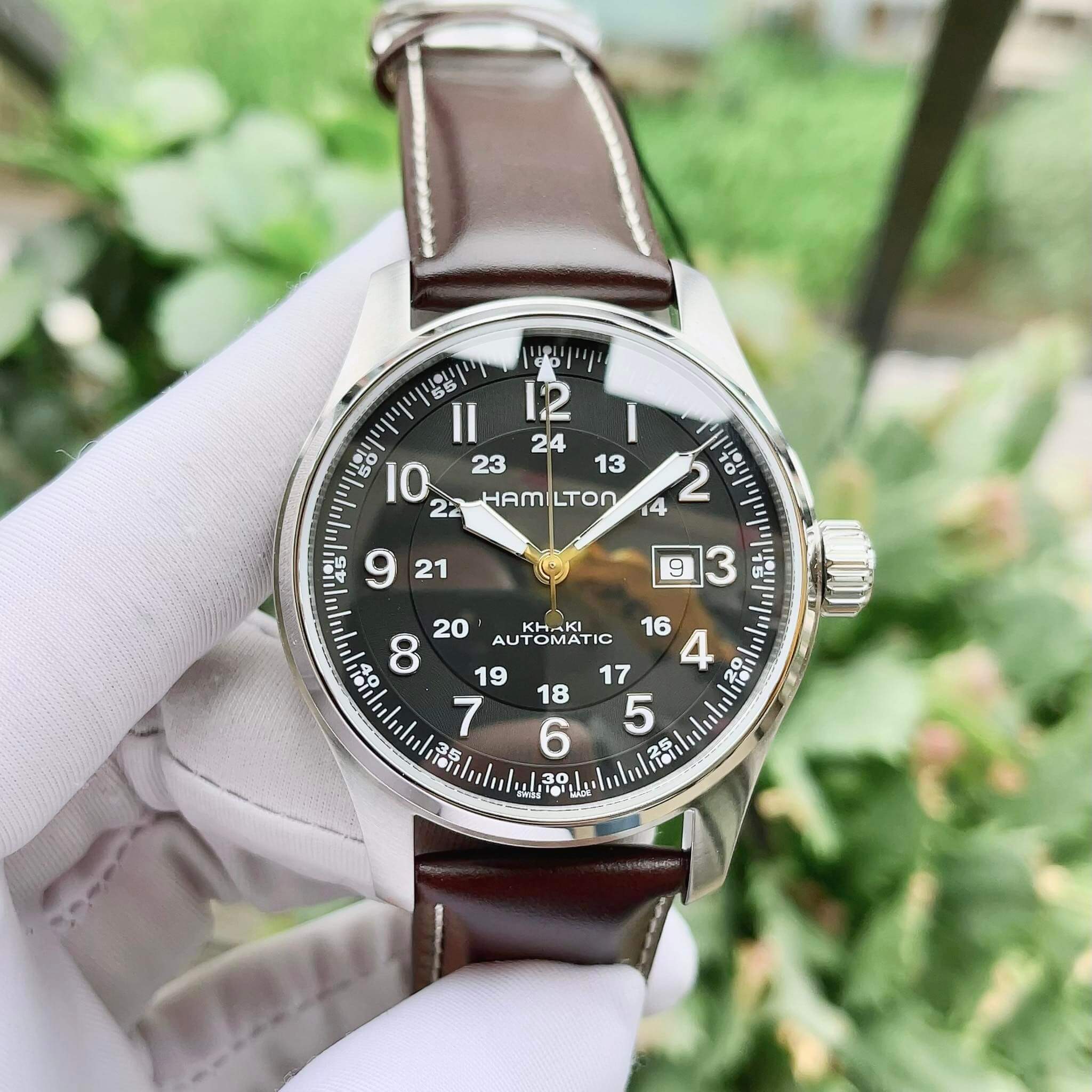 Ảnh 5 của (ĐỒNG HỒ NAM) (NEW) Hamilton Khaki Officers Automatic H70625533  44mm