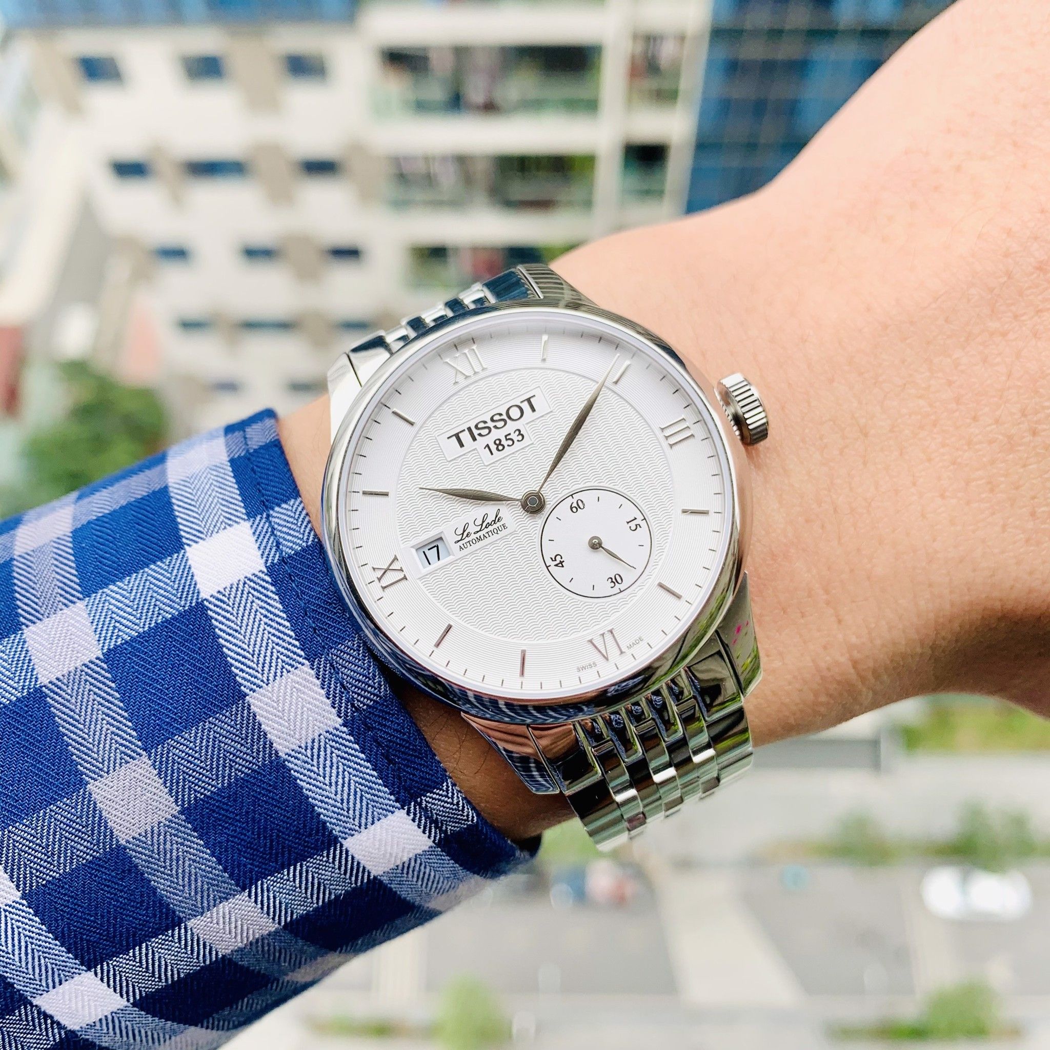 Ảnh 7 của (ĐỒNG HỒ NAM) Tissot Automatic Le Locle - T006.428.11.038.00 ( T0064281103800 ) 39mm