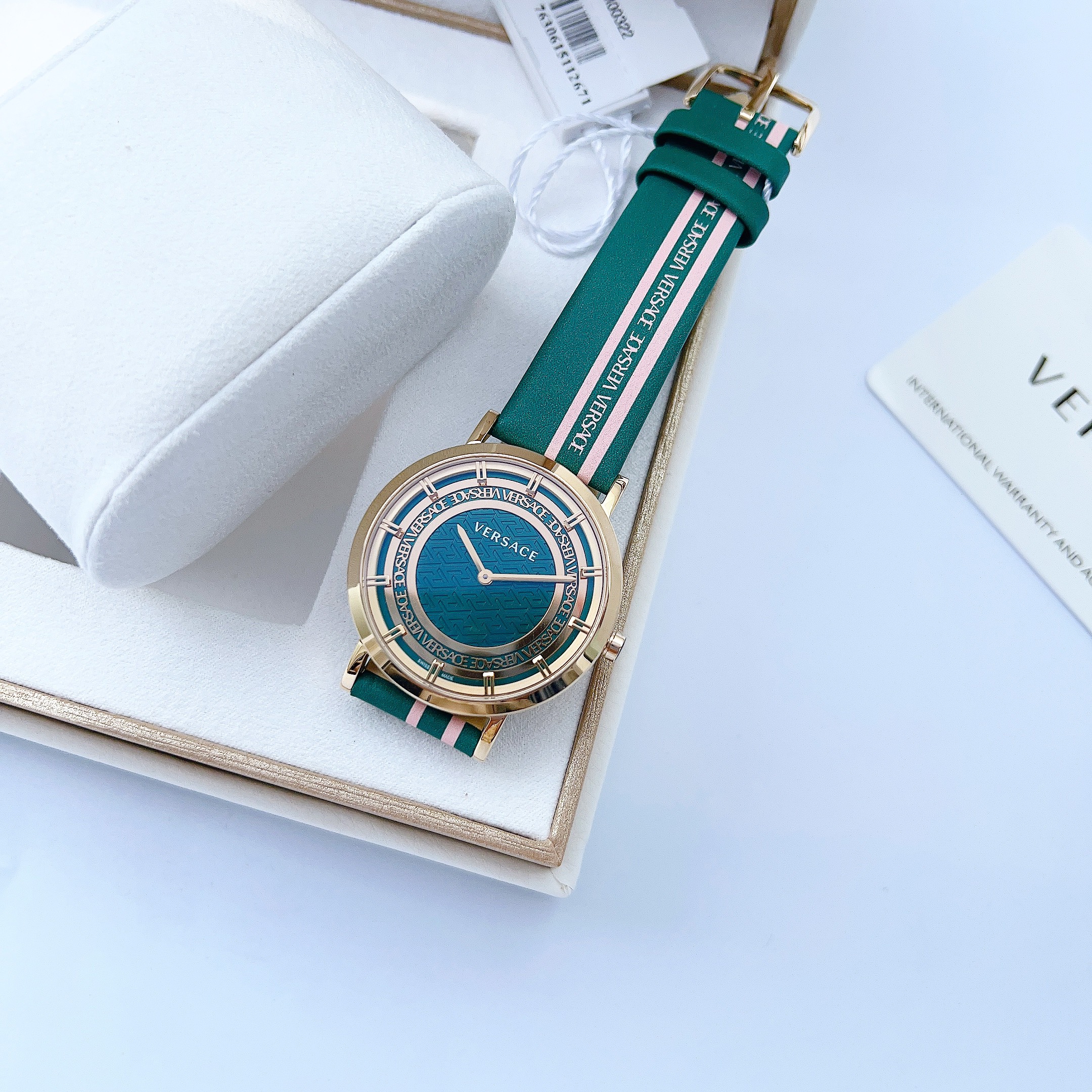 Ảnh 5 của (ĐỒNG HỒ NỮ) Versace New Generation Quartz Green Dial VE3M00322 watch 36MM