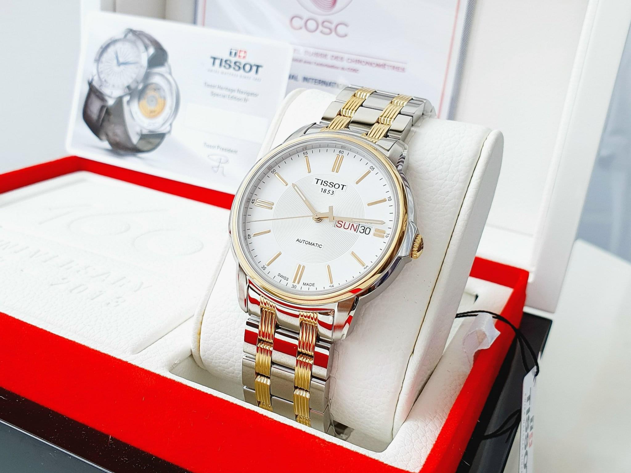 (ĐỒNG HỒ NAM) (New) Tissot Automatic T-Classic III White Dial T065.430.22.031.00 ( T0654302203100 ) 39.7mm