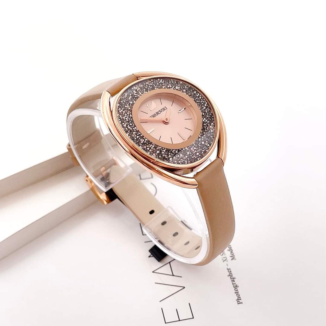 Ảnh 2 của (ĐỒNG HỒ NỮ) Swarovski Crystalline Oval Watch 5296319 37x43mm