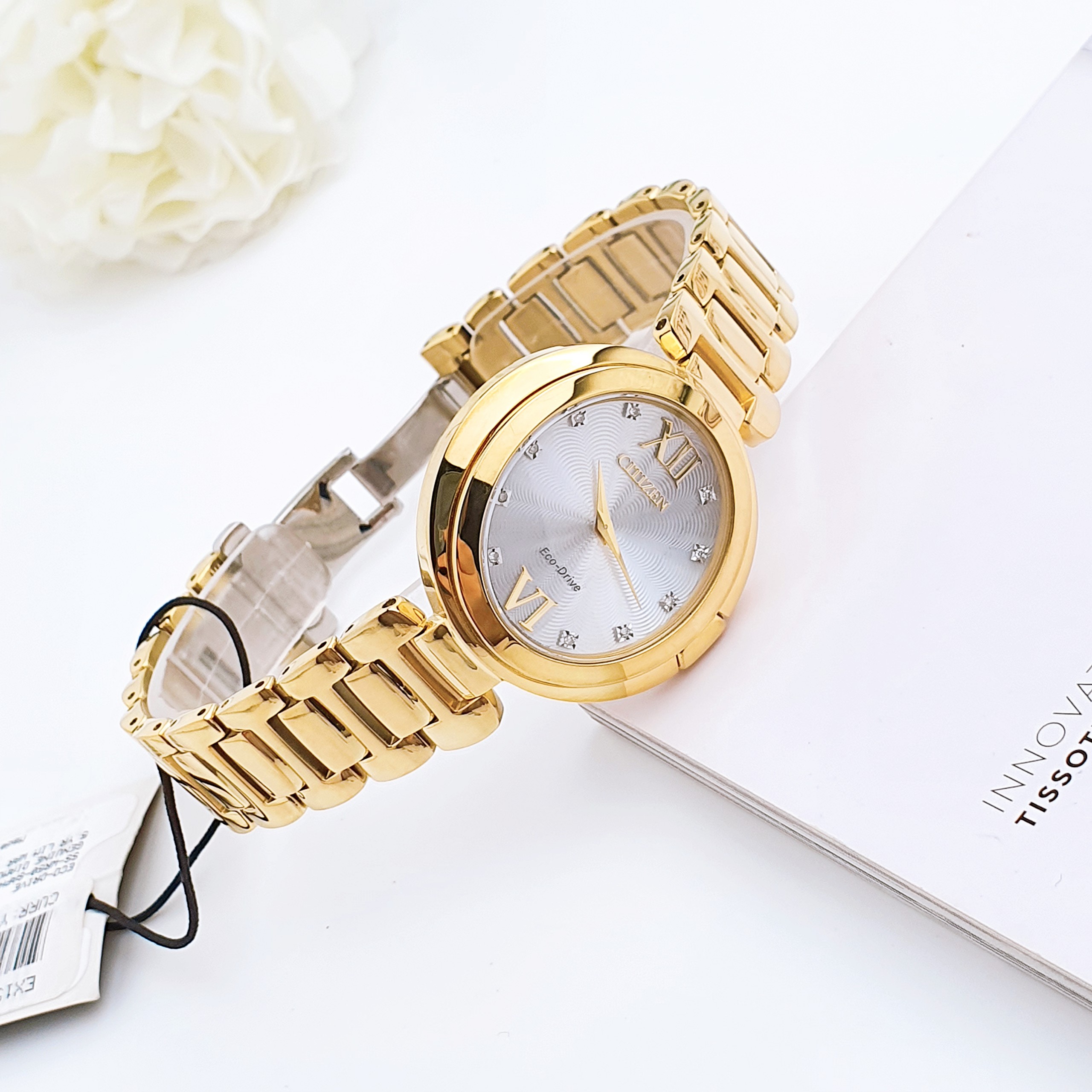 Ảnh 5 của (ĐỒNG HỒ NỮ) CITIZEN Capella Diamond Eco-Drive EX1512-53A Ladies Watch 34mm