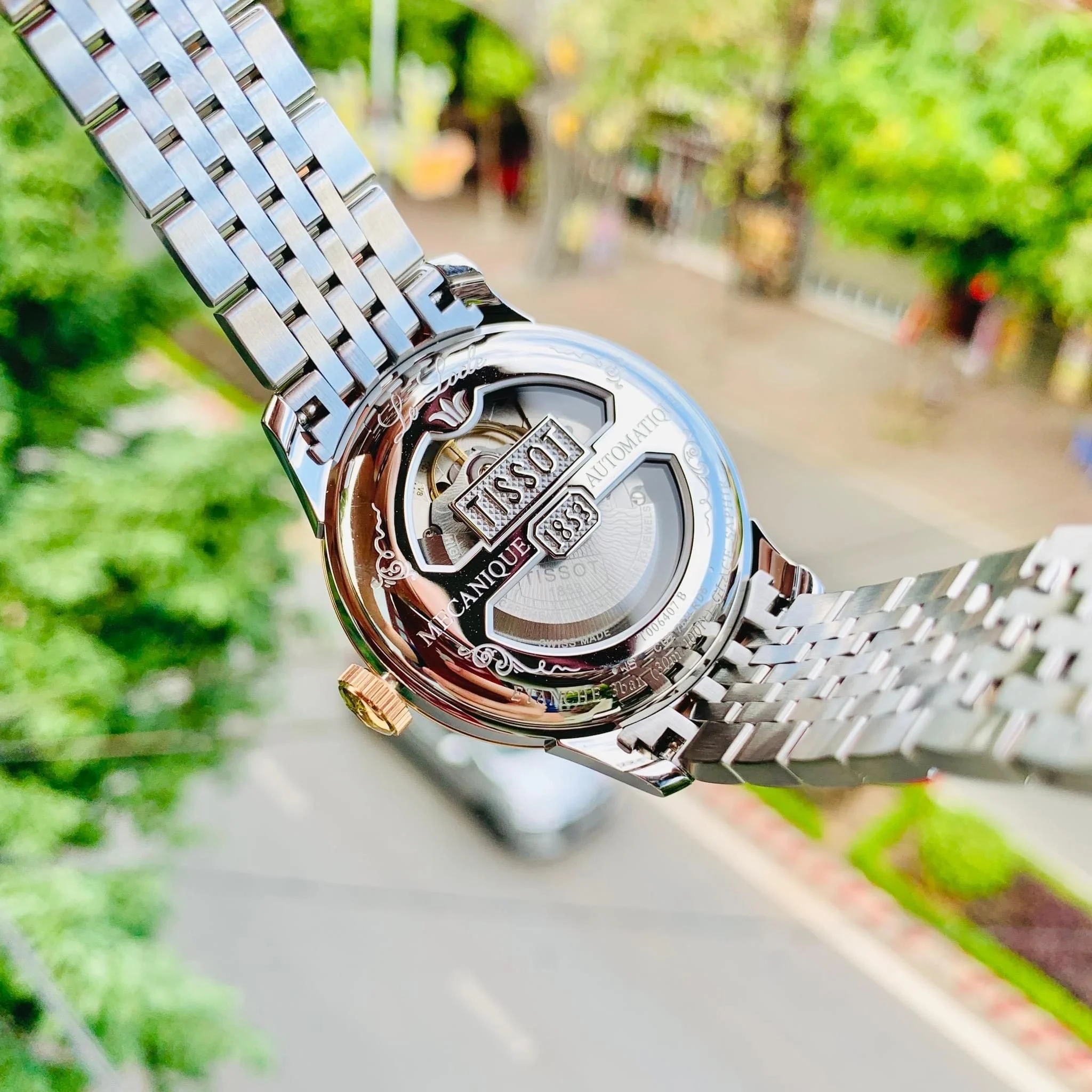 Ảnh 6 của (ĐỒNG HỒ NAM) (New) Tissot Le Locle Diamond DemiRose - T006.407.22.036.01 ( T0064072203601 ) 39.3mm