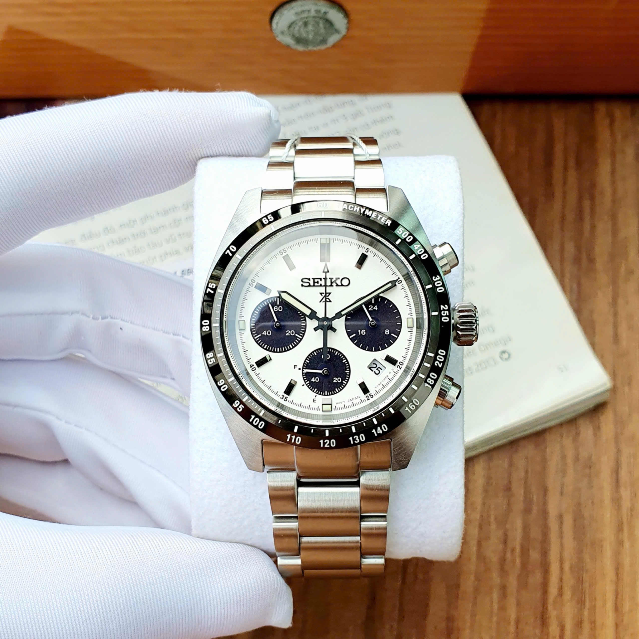 Ảnh 4 của (ĐỒNG HỒ NAM) Seiko Solar SSC813 ( SSC813P1 ) Prospex Speedtimer Chronograph 39mm