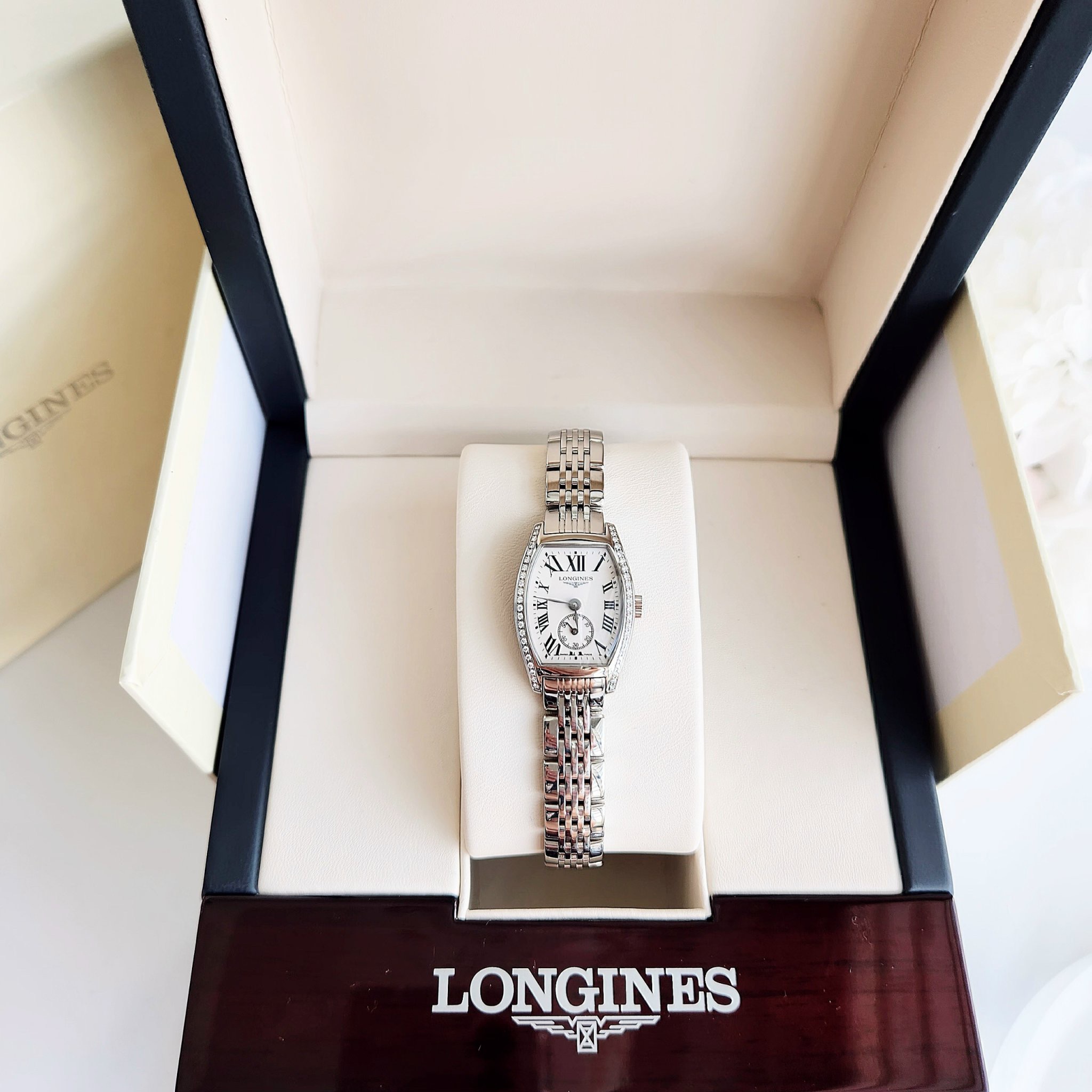 (ĐỒNG HỒ NỮ) (New) Longines Evidenza L2.175.0.71.6 L21750716 19.6x 23.3x 7.15mm