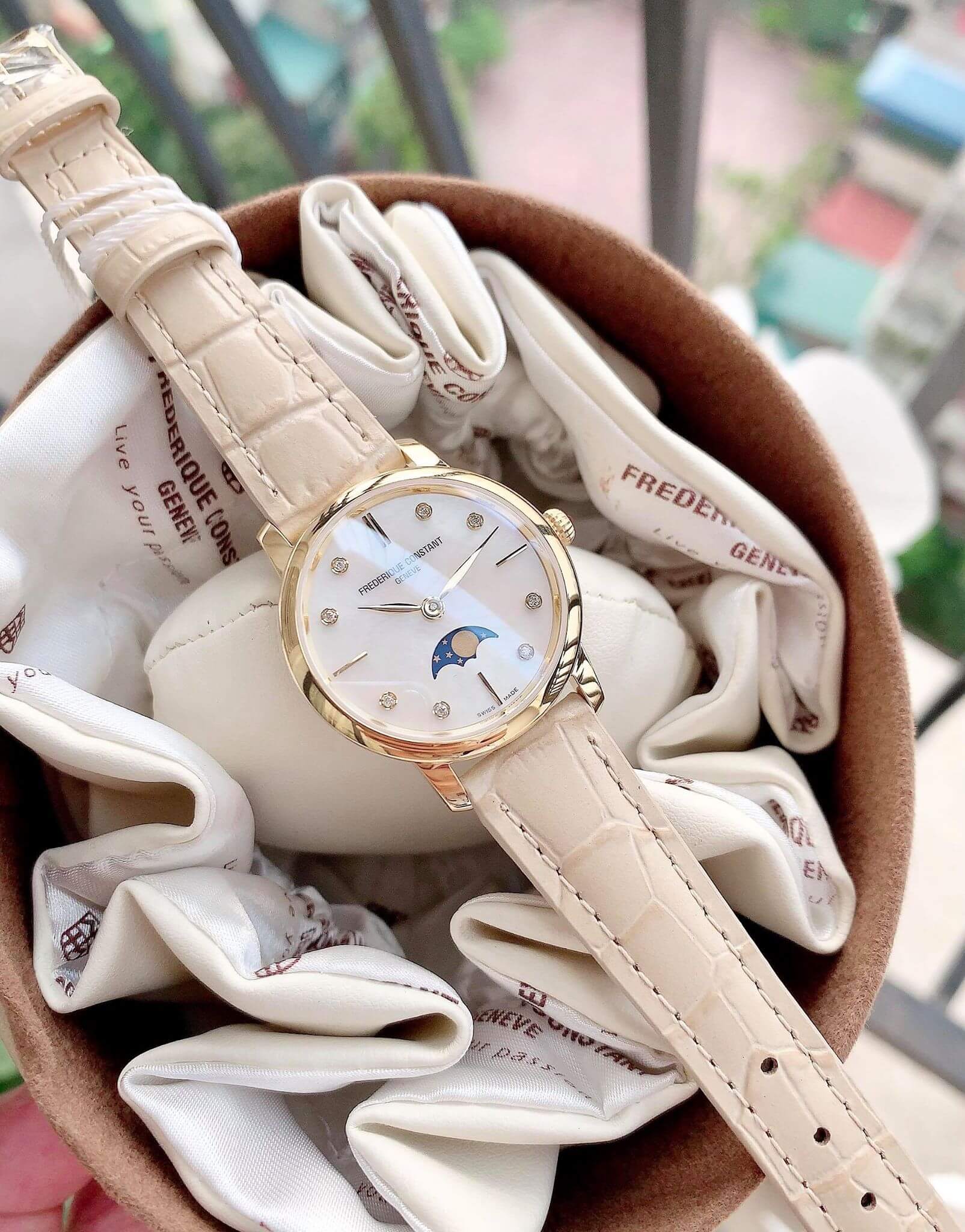 (ĐỒNG HỒ NỮ) Frederique Constant FC-206MPWD1S5 Slim Line 30mm