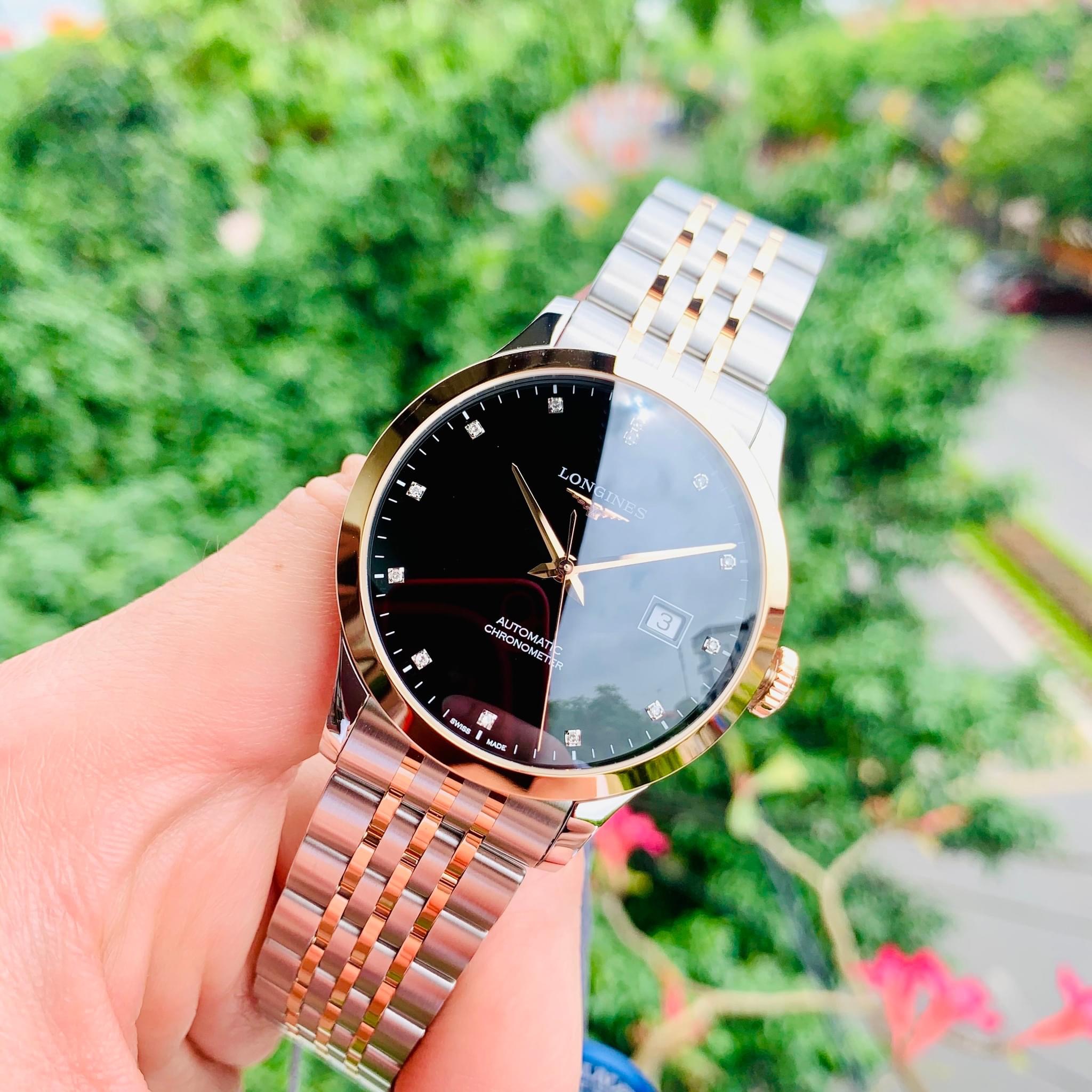 Ảnh 4 của Đồng hồ nam NEW FULL LONGINES RECORD COLLECTION L2.821.5.57.7 L28215577, 40MM