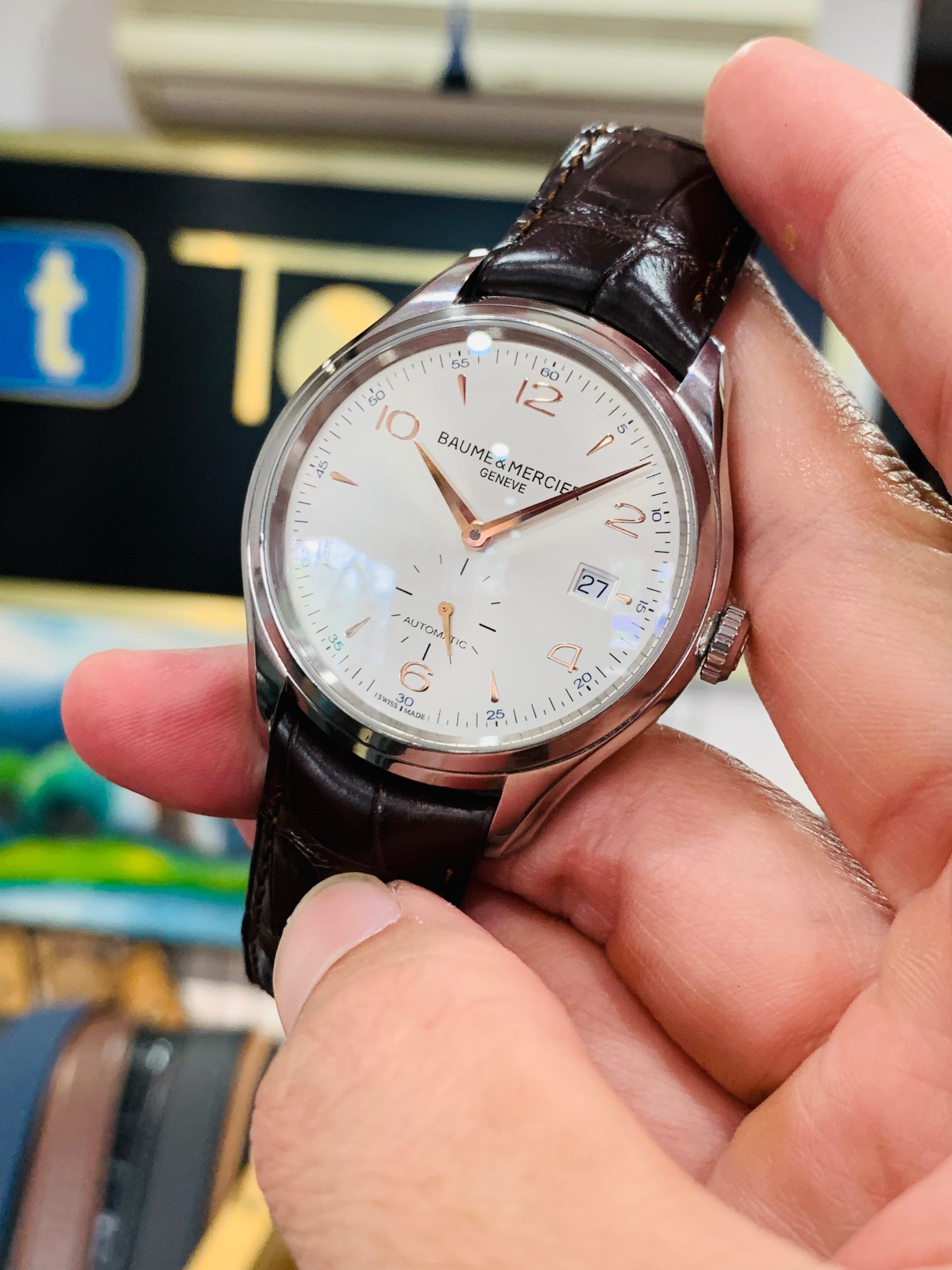 (HÀNG LƯỚT) ĐỒNG HỒ NAM Baume & Mercier Clifton 10054 Watch 41mm