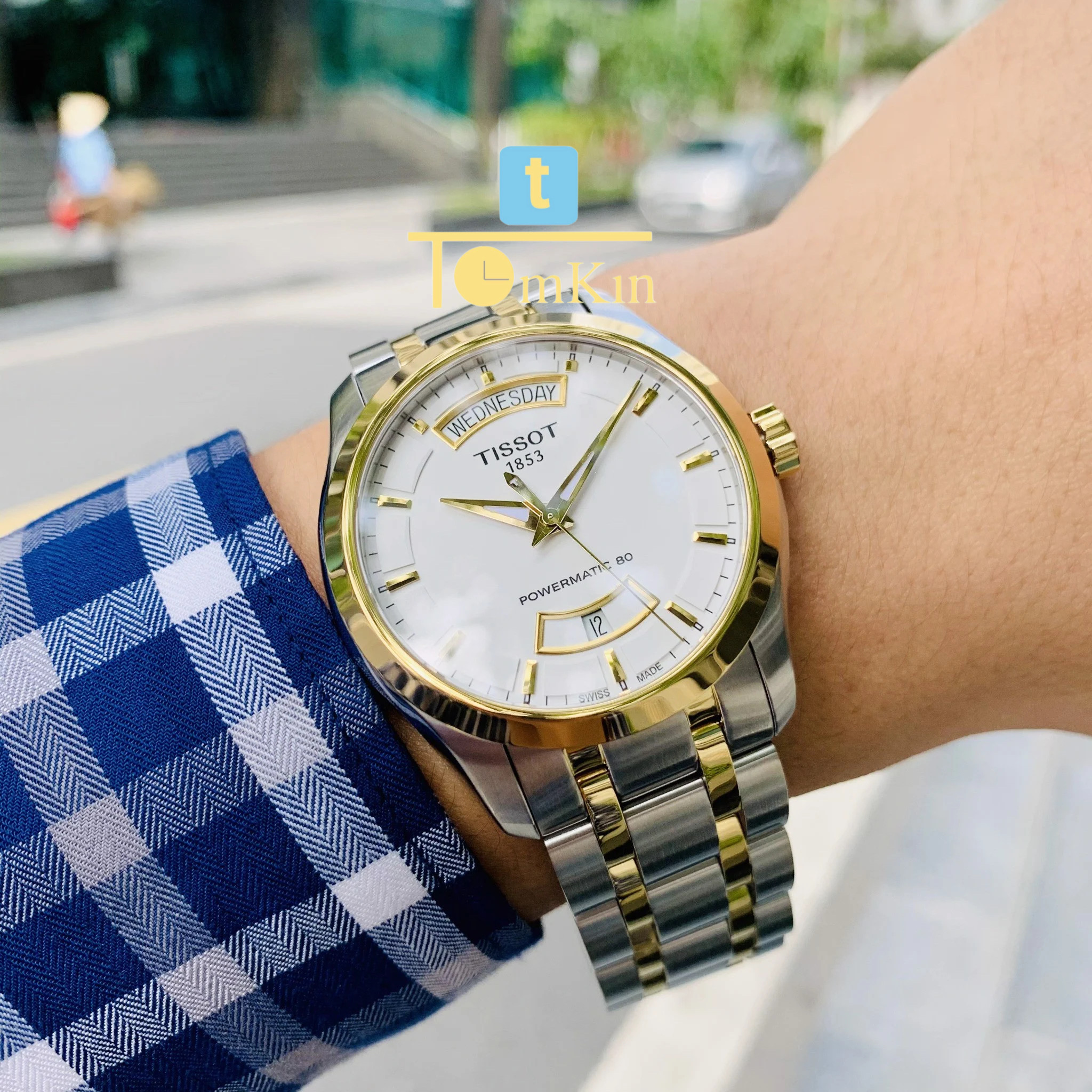 Ảnh 3 của Tissot Automatic Couturier Day Date Demi Stainless Steel T035.407.22.011.01 ( T0354072201101 )