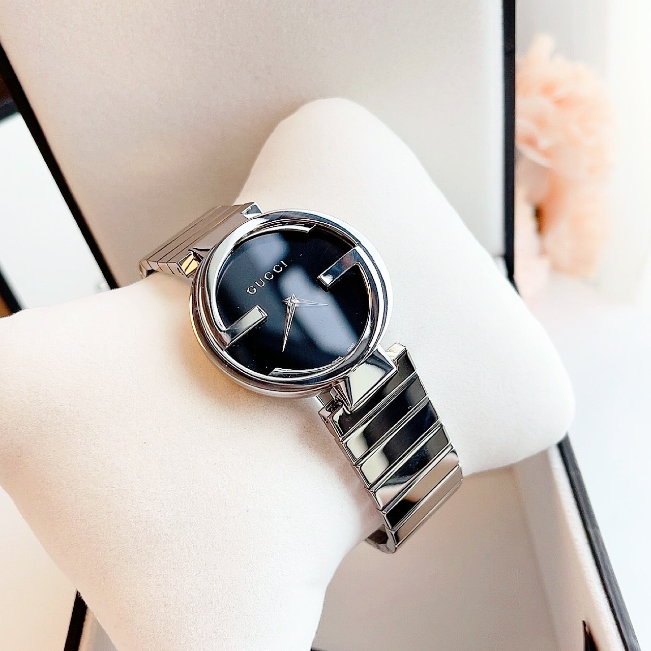 Ảnh 3 của (ĐỒNG HỒ NỮ) Gucci YA133307 Interlocking-G 37MM Women Stainless Steel Watch