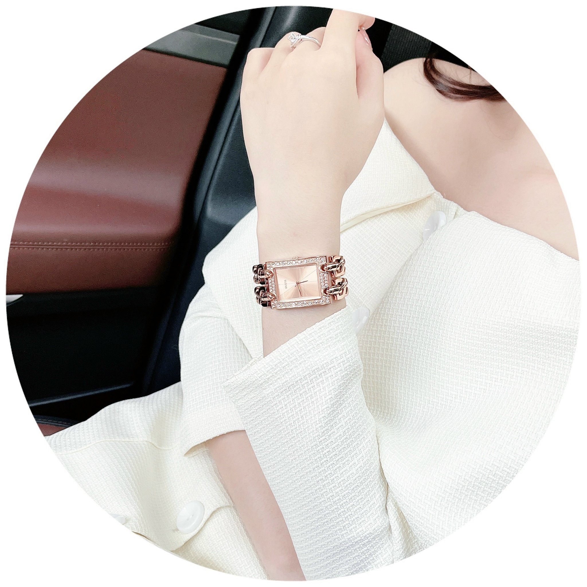 Ảnh 5 của (ĐỒNG HỒ NỮ) GUESS U0072L3 Brilliance on Links Women's Watch 28mm