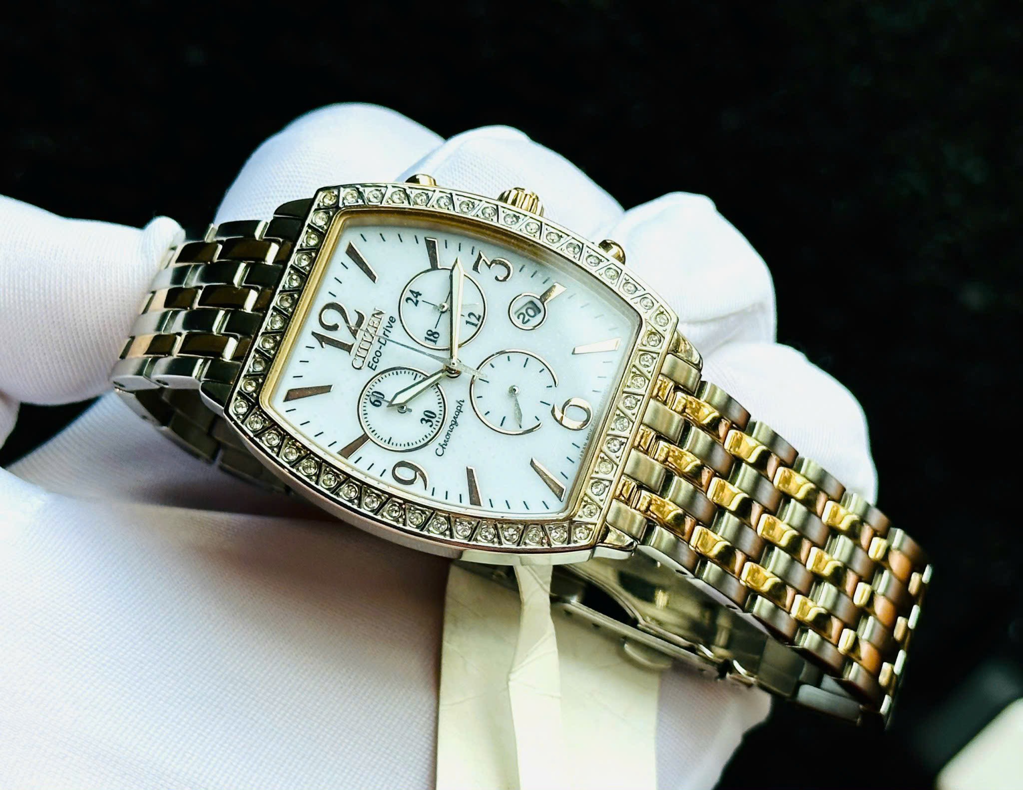 Ảnh 3 của (ĐỒNG HỒ NAM) Citizen Eco-Drive FB1276-59A 44mm phom vuông độc lạ