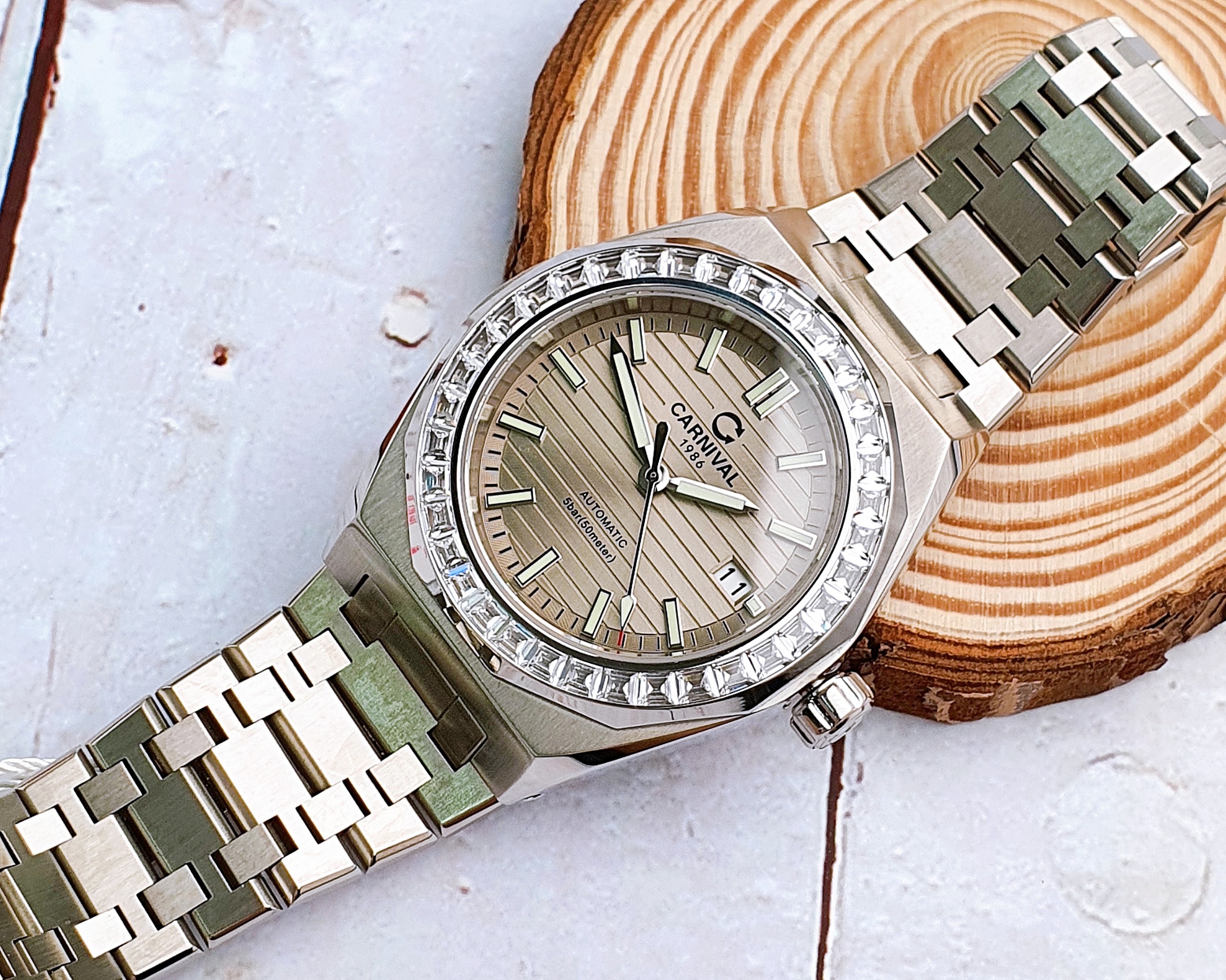 Ảnh 3 của (ĐỒNG HỒ NAM) (New) Carnival 8107GC.G8107.105.011 42mm