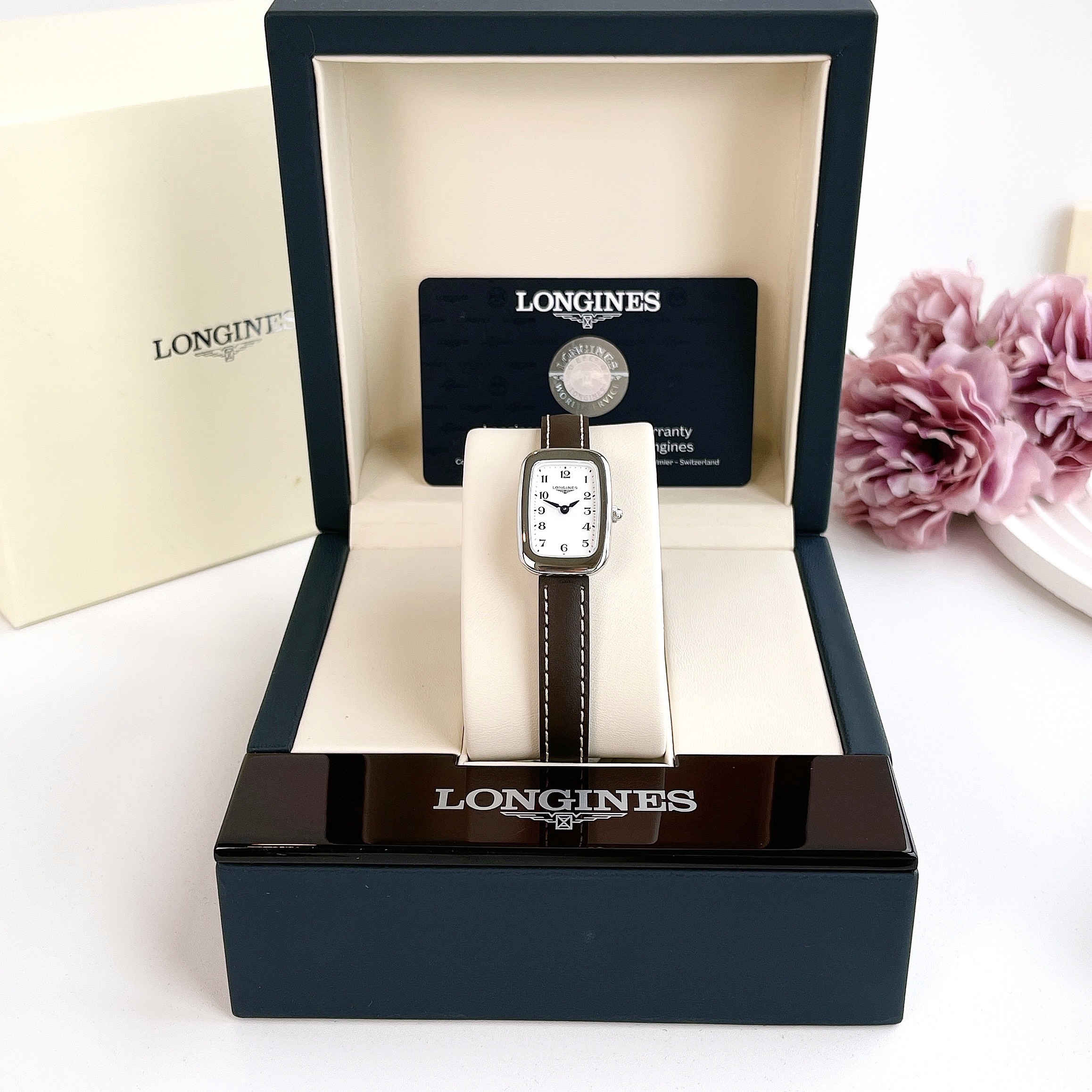 (ĐỒNG HỒ NỮ) (New) LONGINES EQUESTRIAN BOUCLE L6.140.4.13.2 (L61404132) 19x28mm