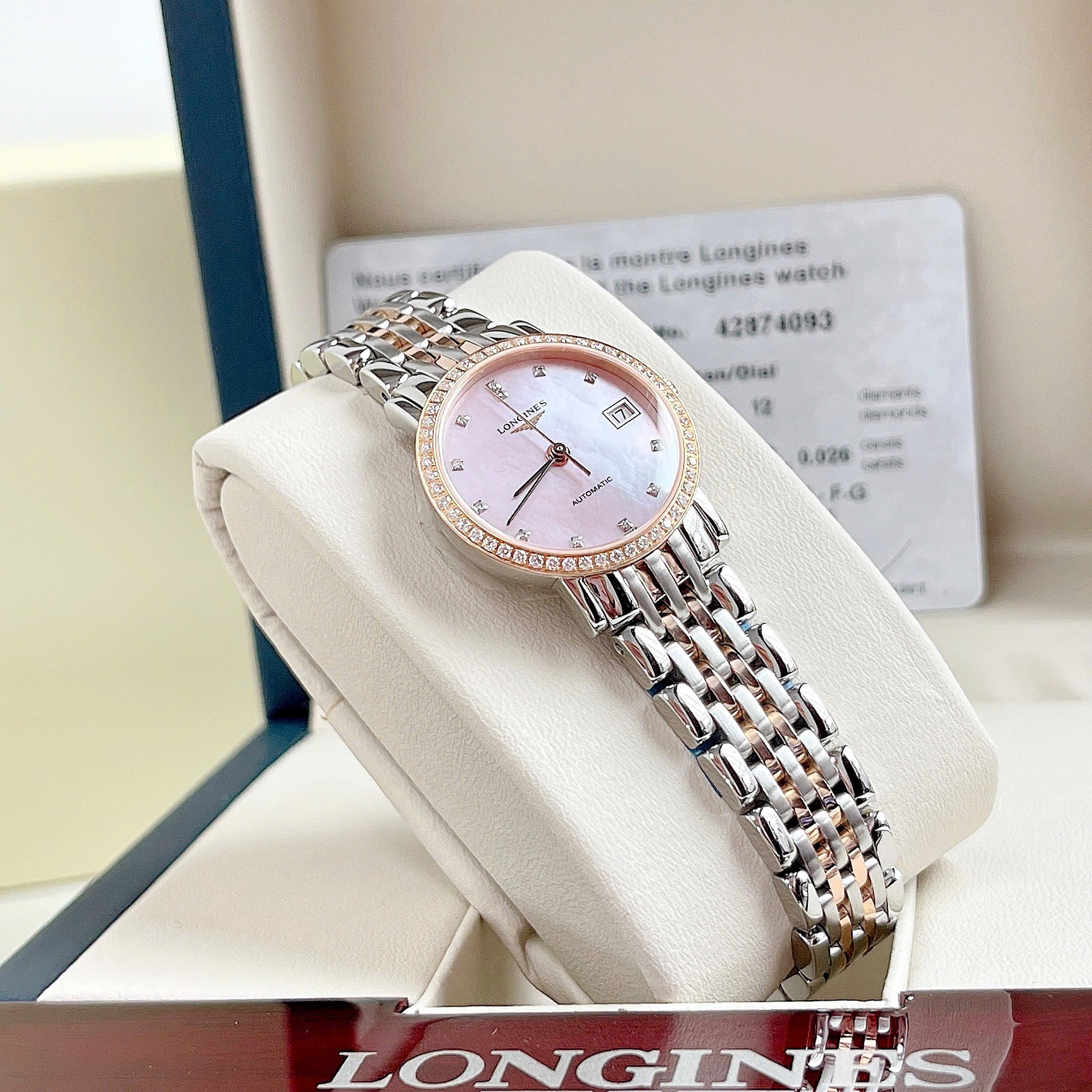 ( ĐỒNG HỒ NỮ ) LONGINES ELEGANT COLLECTION L4.309.5.88.7( L43095887 ) 25.5mm