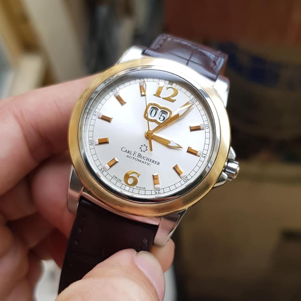 Ảnh 8 của [Deal Lướt] Carl.F.Bucherer Patravi Big Date 18K Hàng Hiếm Lịch Lãm