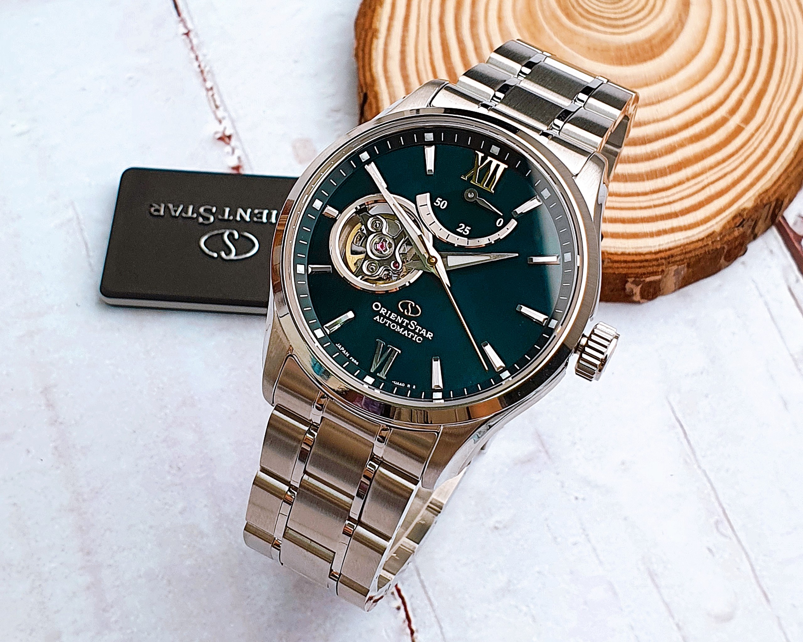 (ĐỒNG HỒ NAM) ORIENT STAR SEMI SKELETON RE-AT0002E RE-AT0002E00B 39mm