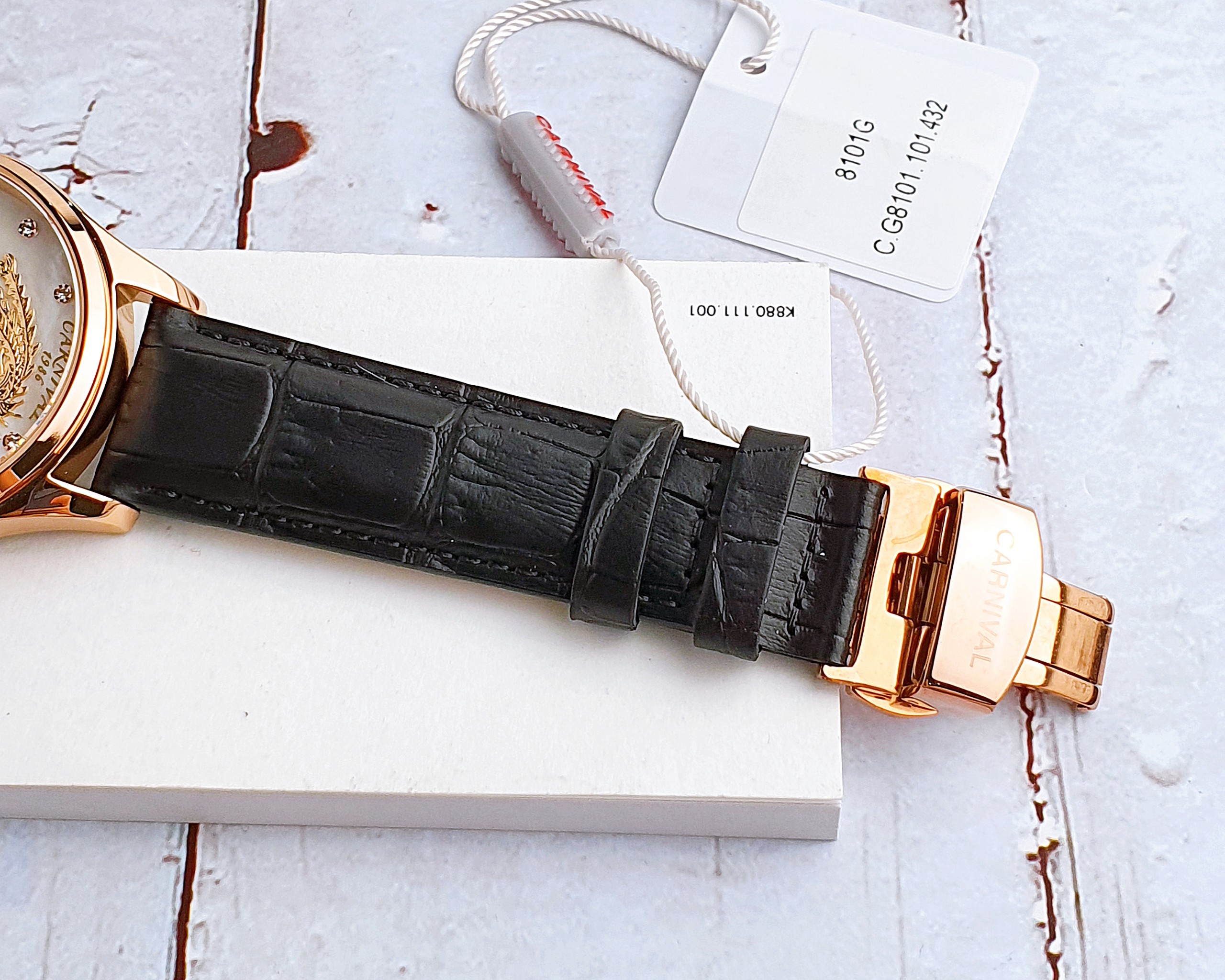 Ảnh 6 của (ĐỒNG HỒ NAM) (New) Carnival Automatic C.G8101.101.432 ( CG8101101432 ) 40mm