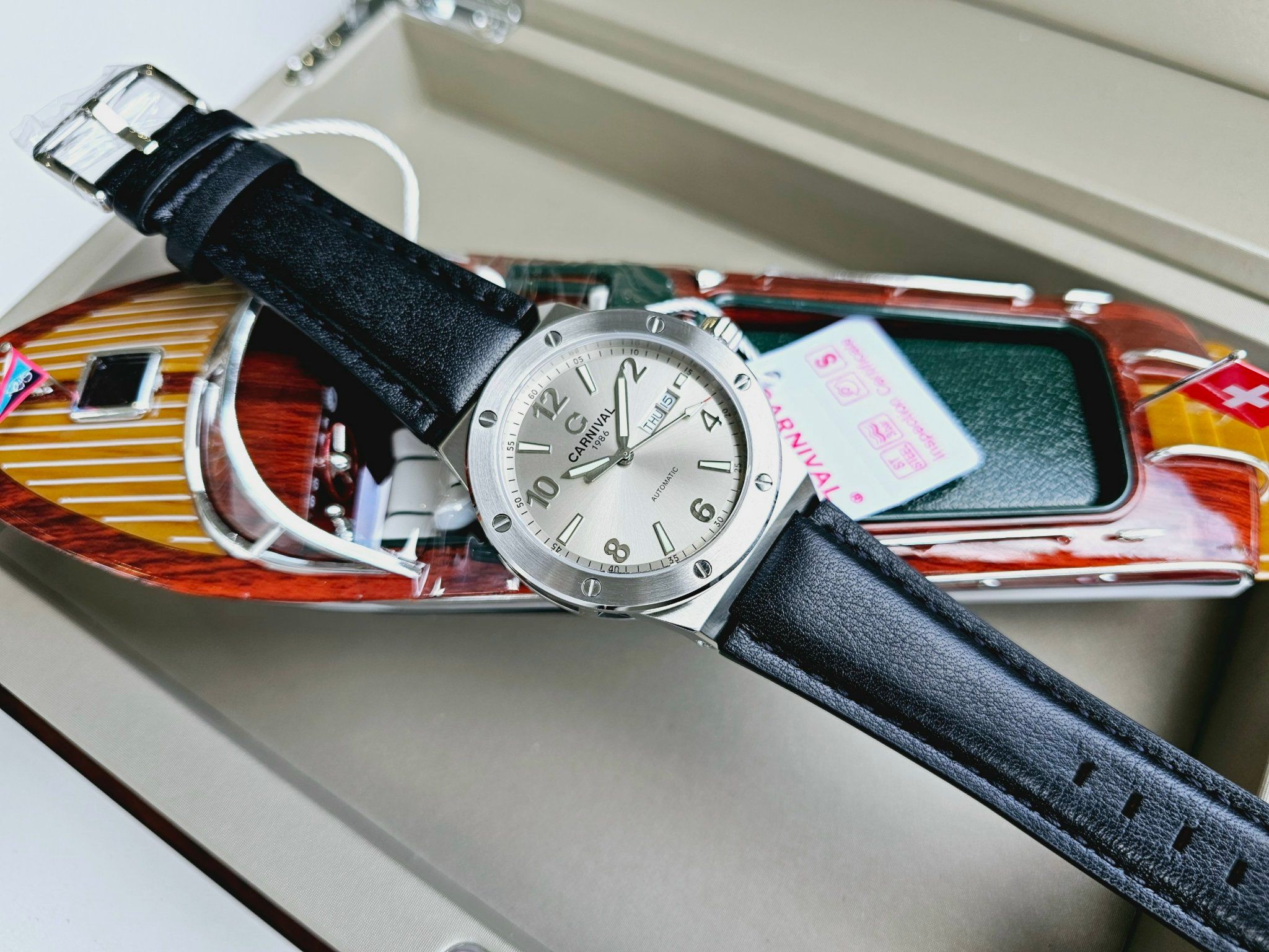 Ảnh 3 của (ĐỒNG HỒ NAM) Carnival Automatic 8089G-VT-DD-T ( G8089.301.032 )