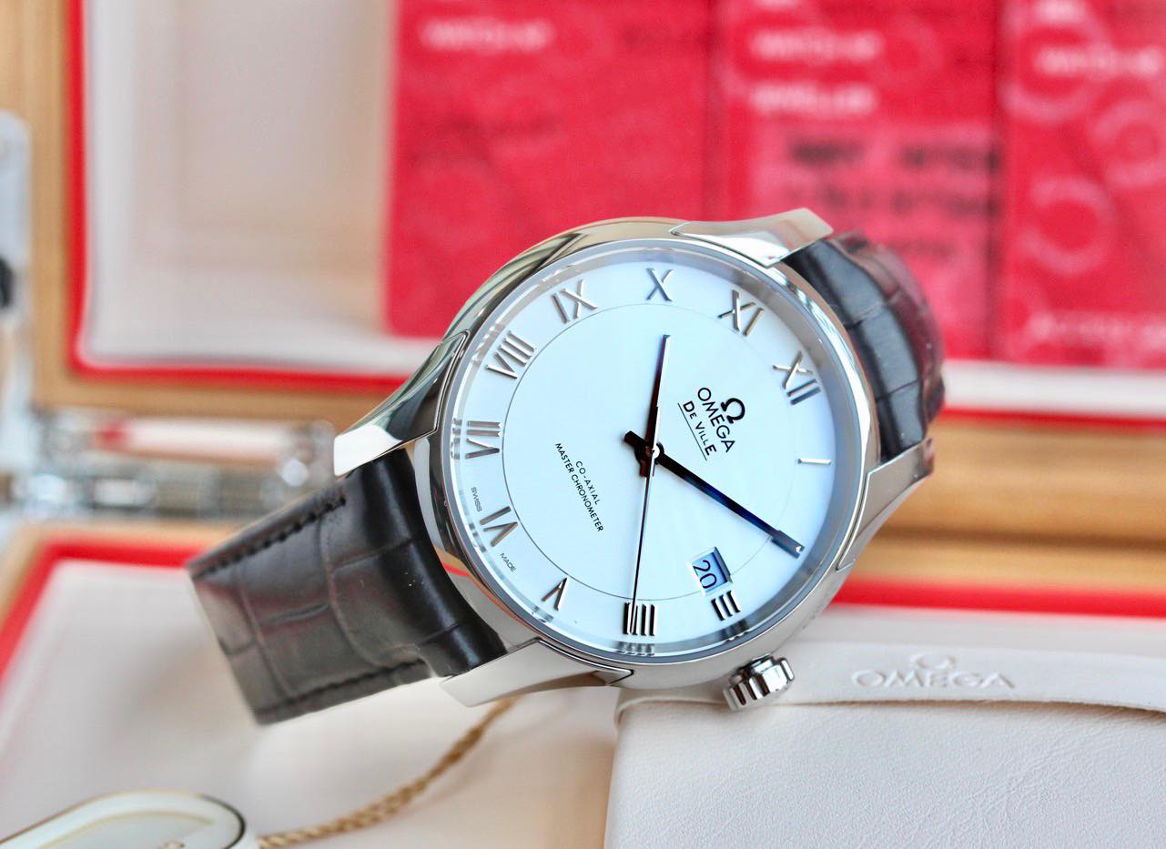 (ĐỒNG HỒ NAM) (New) OMEGA DE VILLE HOUR VISION 433.13.41.21.02.001 43313412102001 41mm
