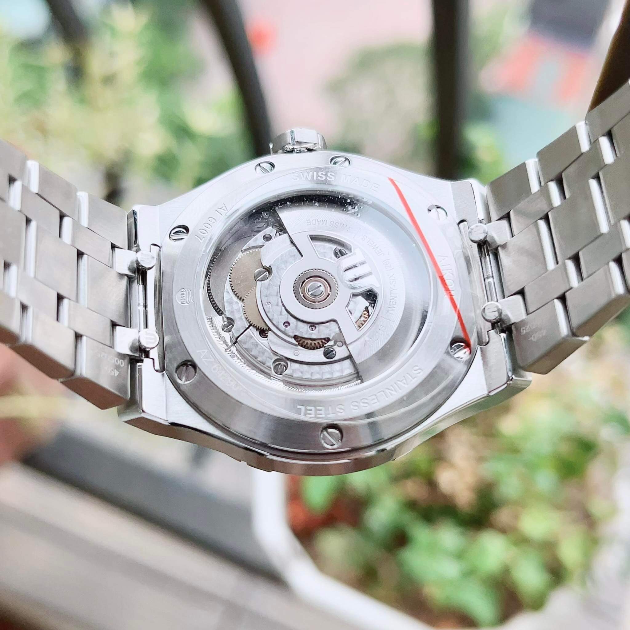 Ảnh 8 của (ĐỒNG HỒ NAM) (New) Maurice Lacroix Aikon Green 39mm AI6007-SS00F-630-D ( AI6007SS00F630D )