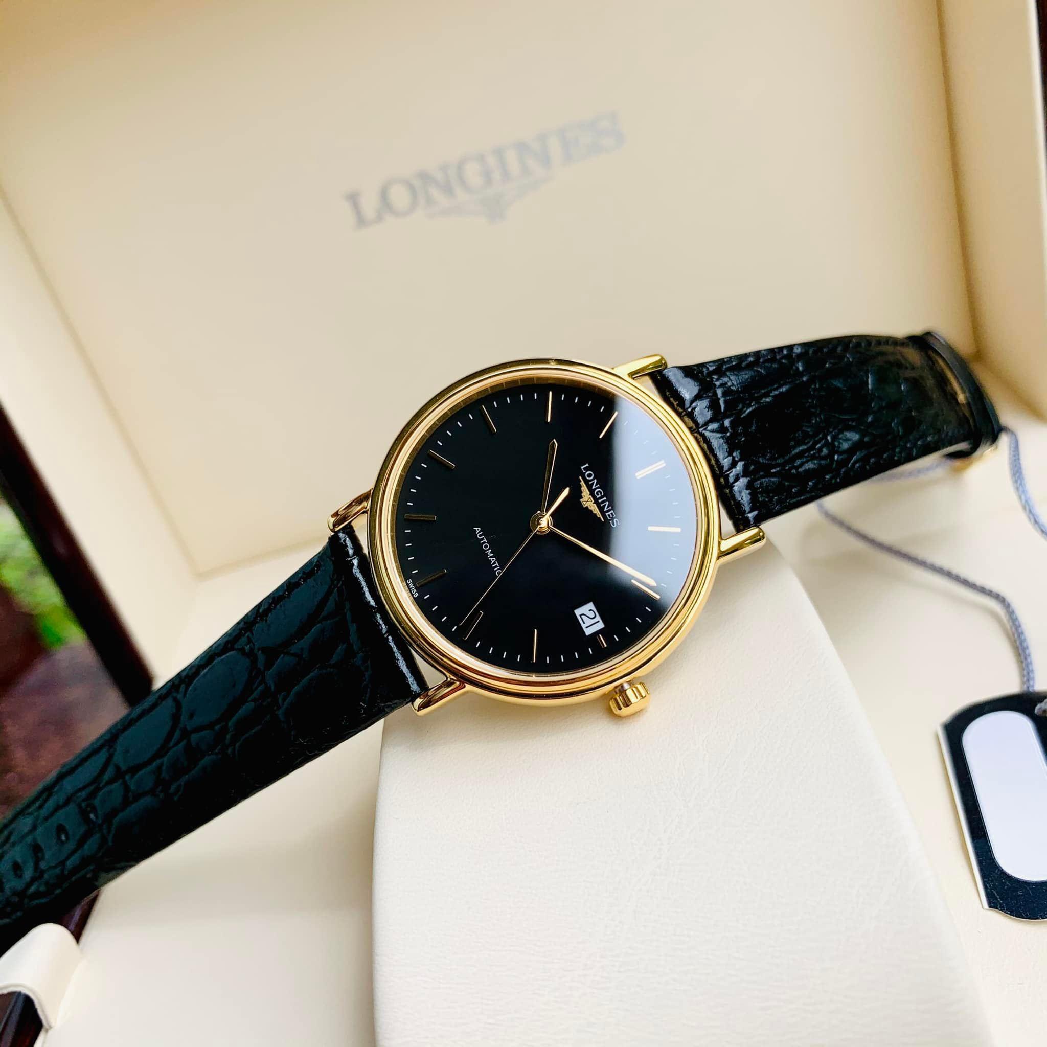 Ảnh 2 của (ĐỒNG HỒ NỮ) (New) Longines Presence BlackGold - L4.821.2.52.2 ( L48212522 ) 34.5mm