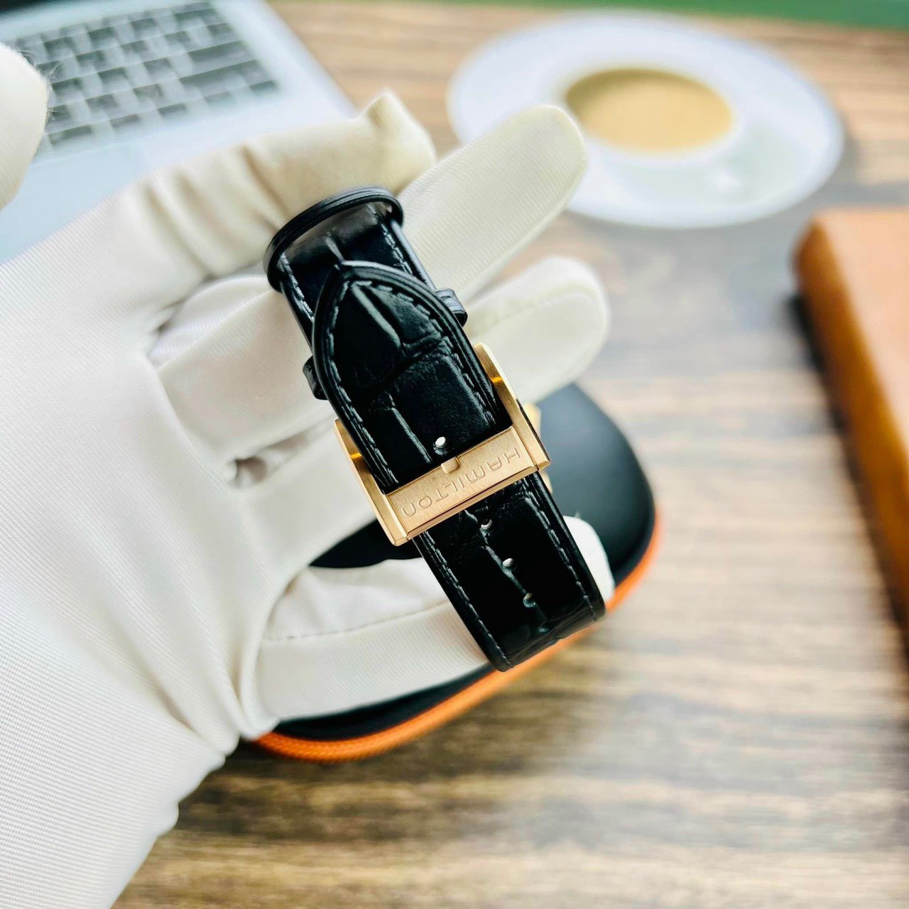 Ảnh 4 của ĐỒNG HỒ NAM (new) Hamilton Jazzmaster Automatic H32575735 Open Heart Rose Gold