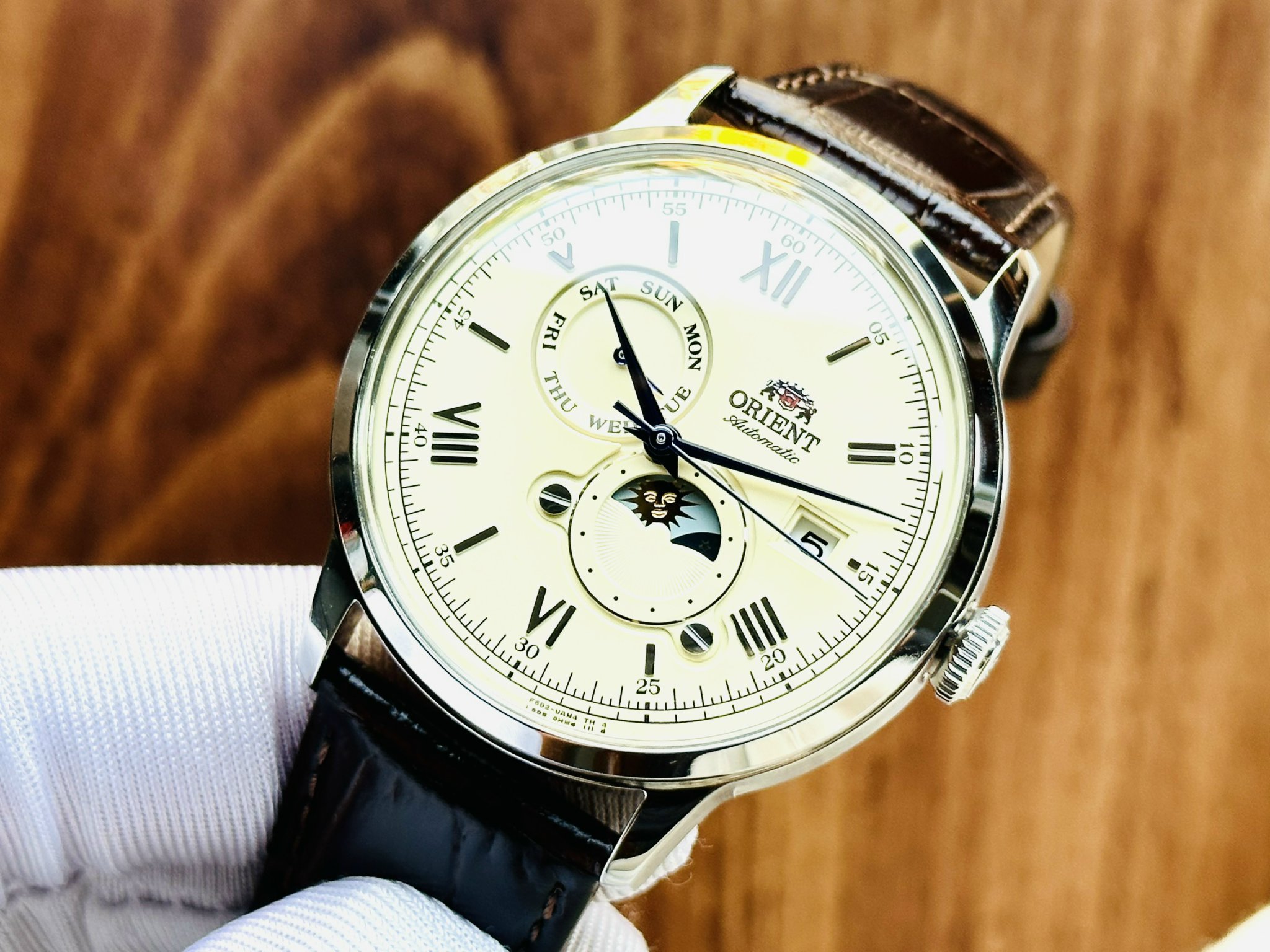 (ĐỒNG HỒ NAM) Orient Sun And Moon Bambino RA-AK0803Y10B ( RA-AK0803Y ) 41,5mm