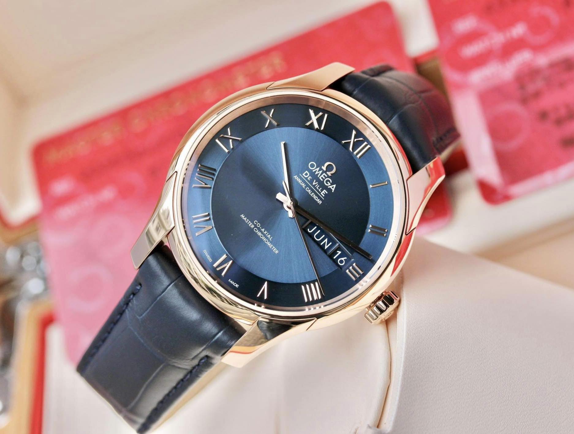 Ảnh 3 của (ĐỒNG HỒ NAM) (New) Omega Hour Vision Co-Axial Master Chronometer Annual Calendar 433.53.41.22.03.001 43353412203001 41mm