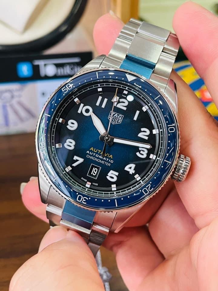 [DEAL LƯỚT] TAG HEUER Autavia Automatic Smoky Blue Dial Watch WBE5116.EB0173 Đa Năng-Chất Ngất (SIÊU LƯỚT)
