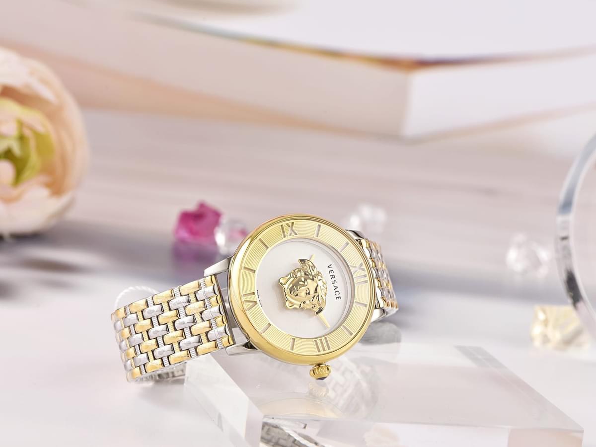 Ảnh 3 của (ĐỒNG HỒ NỮ) Versace La Medusa Quartz Silver Dial Two-Tone Ladies Watch Item VE2R00222
