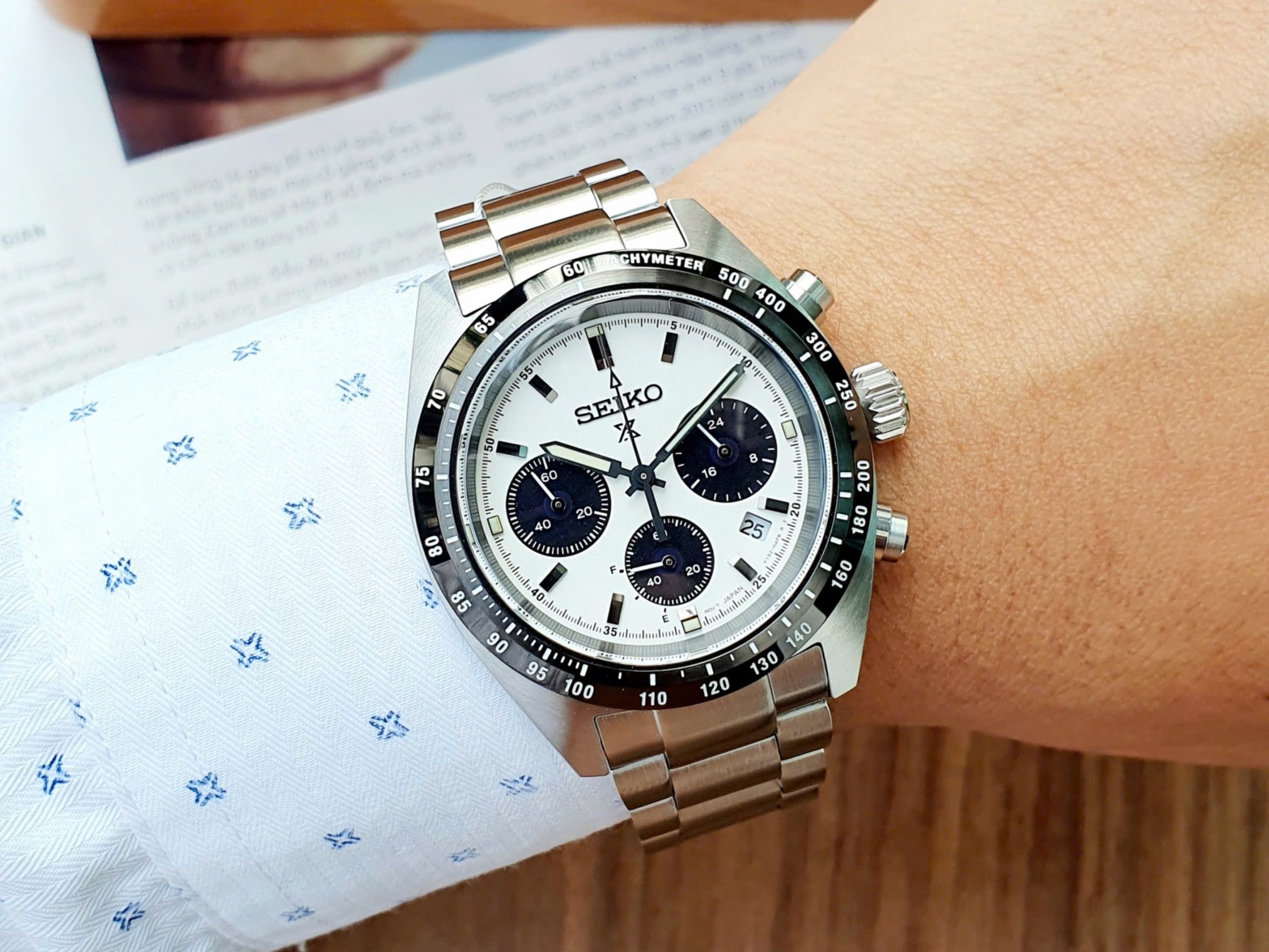 Ảnh 3 của (ĐỒNG HỒ NAM) Seiko Solar SSC813 ( SSC813P1 ) Prospex Speedtimer Chronograph 39mm