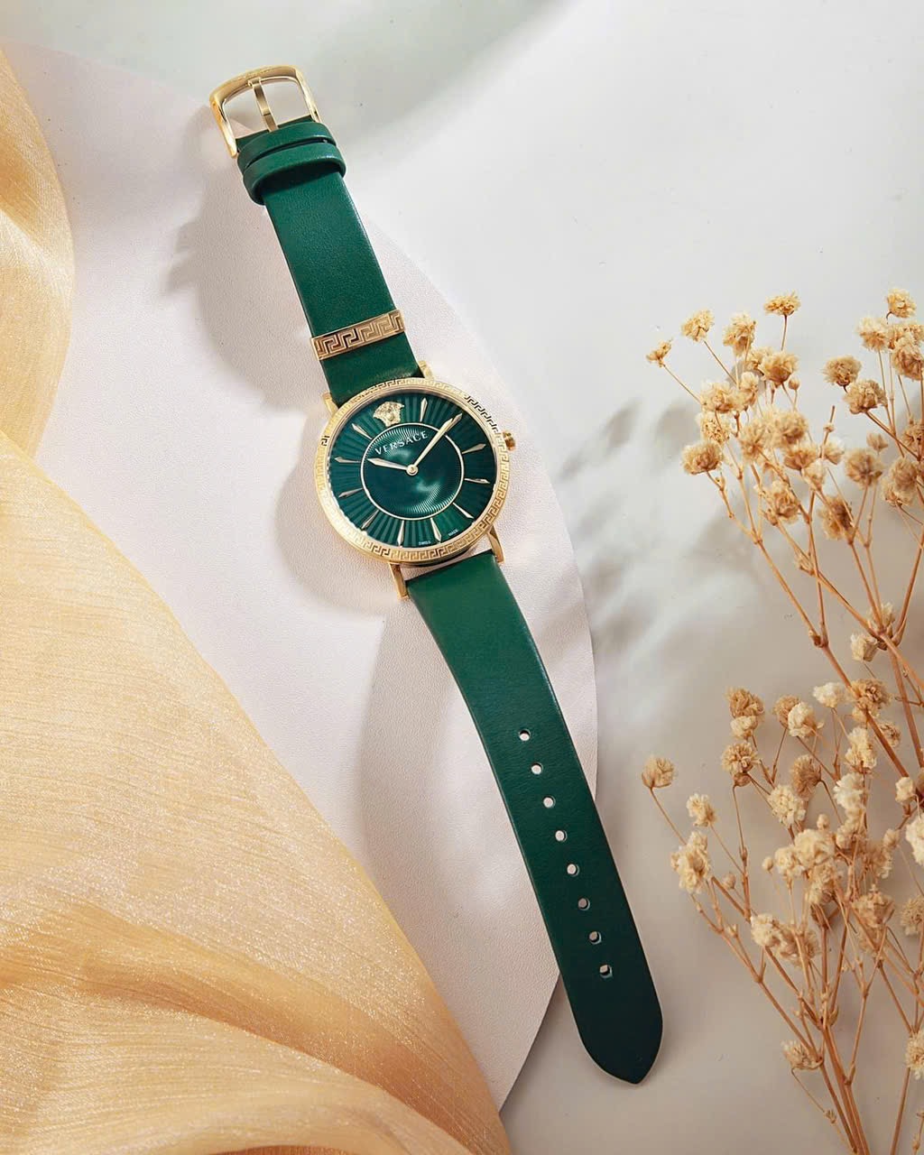 Ảnh 6 của (ĐỒNG HỒ NỮ) Versace Women 38 mm Size Green Dial Analog Watch- VEJL00322