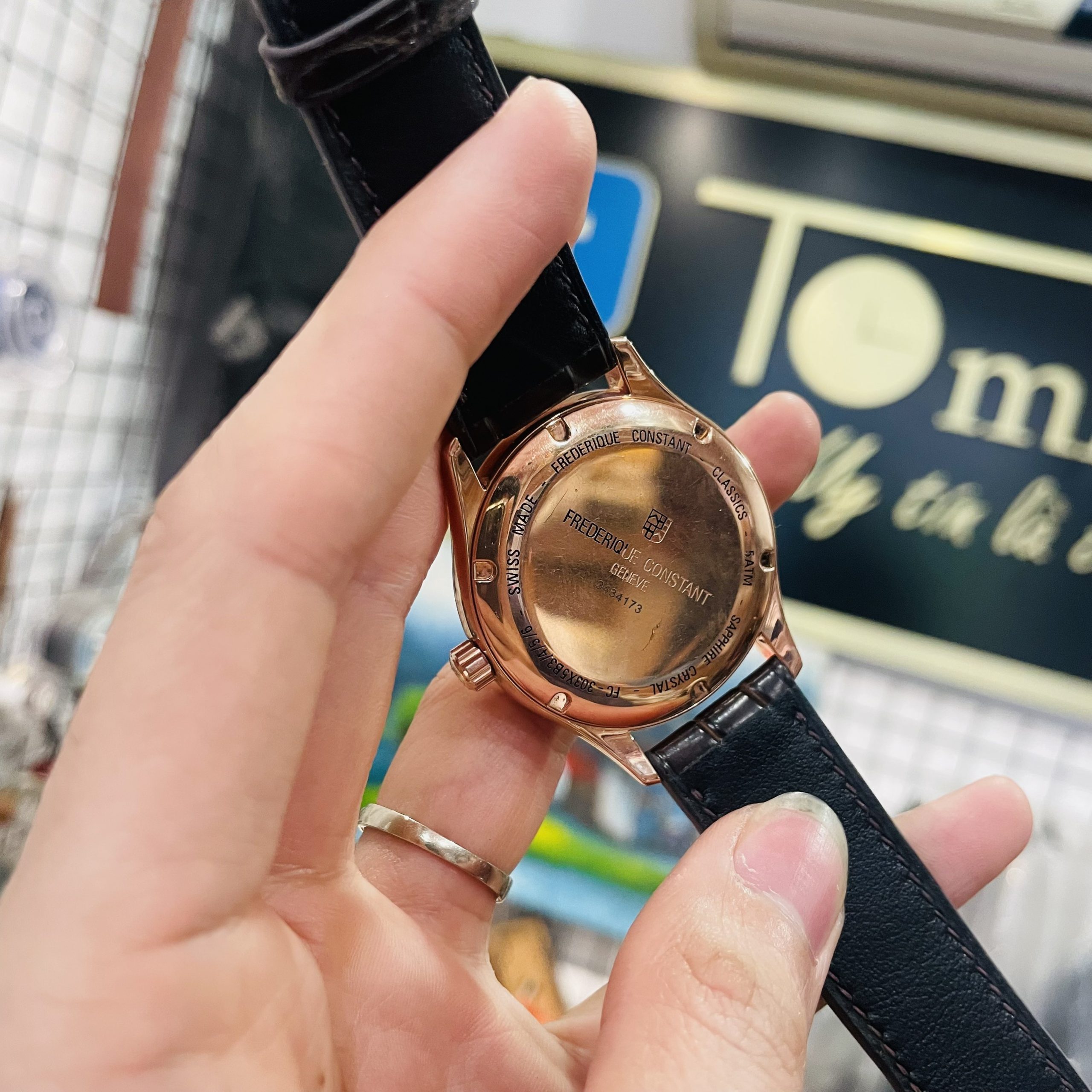 Ảnh 4 của (DEAL LƯỚT) (Đồng hồ nam) Frederique Constant Classic index Automatic Men's Watch FC-303MV5B4 (303MV5B4 ) (  FC303MV5B4 ) 40mm