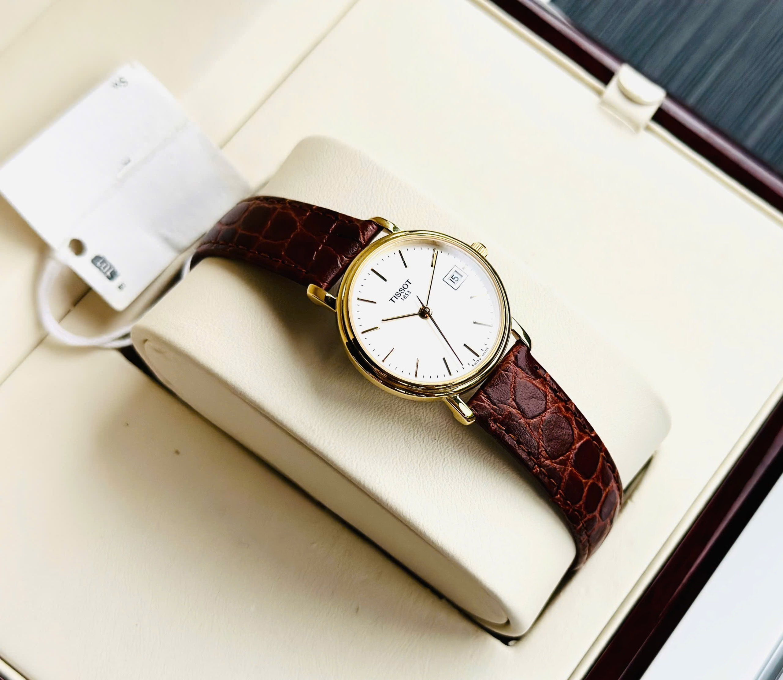 (ĐỒNG HỒ NỮ) TISSOT T CLASSIC Desire brown leather T52.5.111.31 ( T52511131 ) 27mm