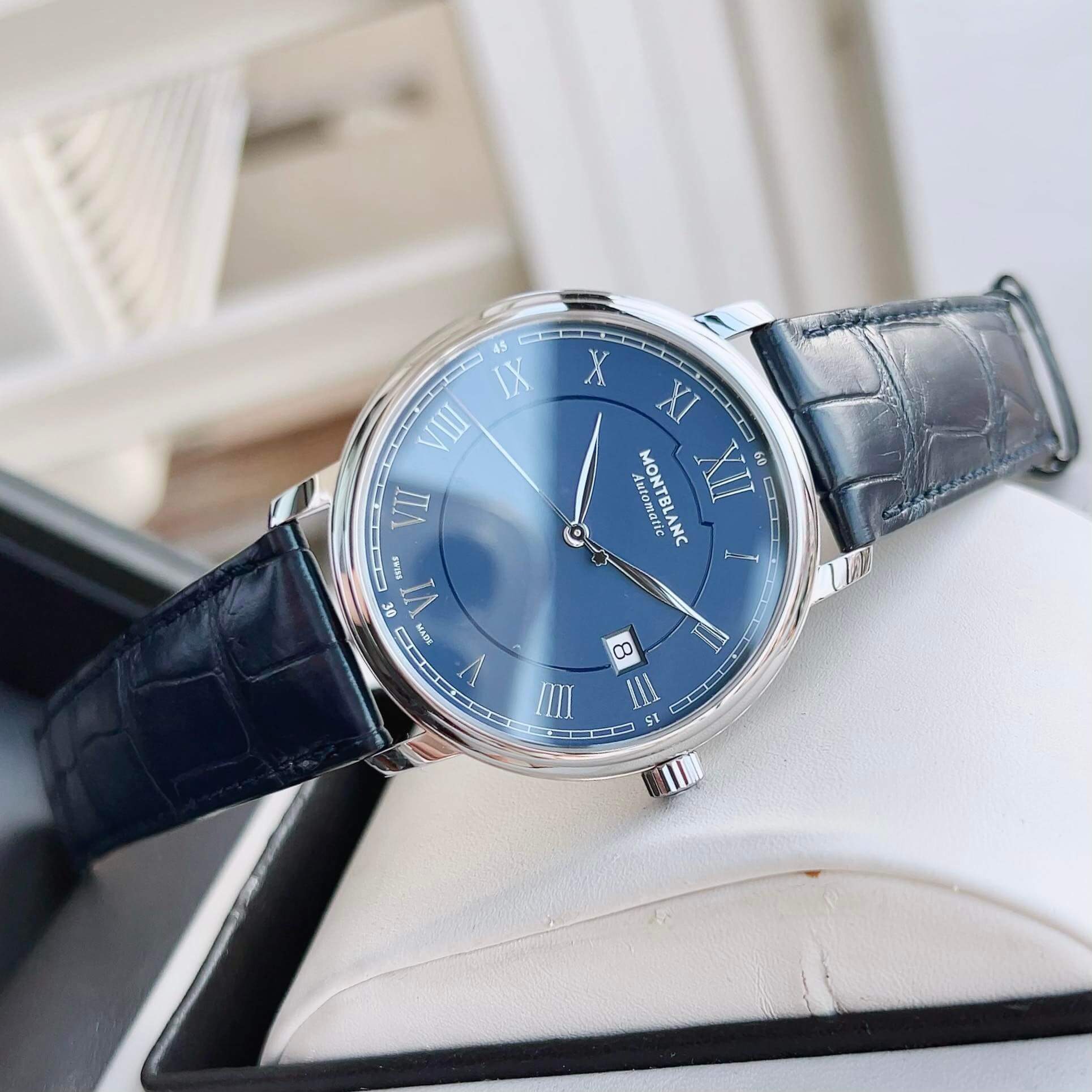 Ảnh 2 của Montblanc Tradition Automatic Blue Dial Men Watch 117829