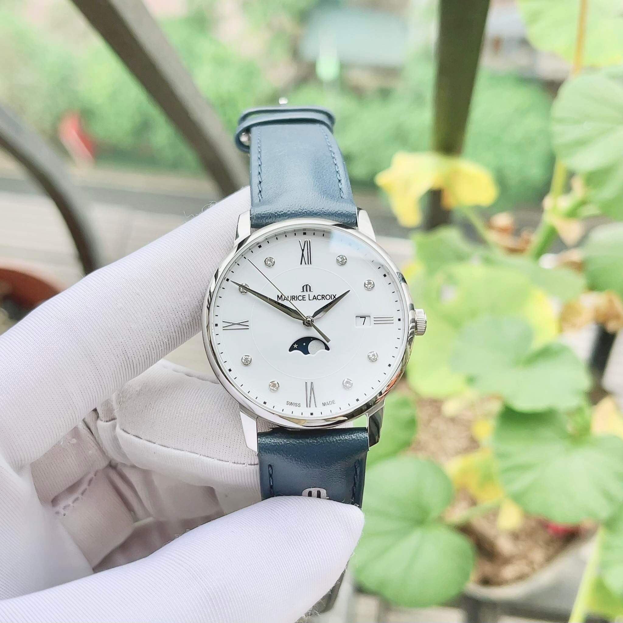 ĐỒNG HỒ NỮ Maurice Lacroix EL1096-SS001-150-1 (EL1096SS0011501 ) Women Eliros White Quartz Watch 35mm