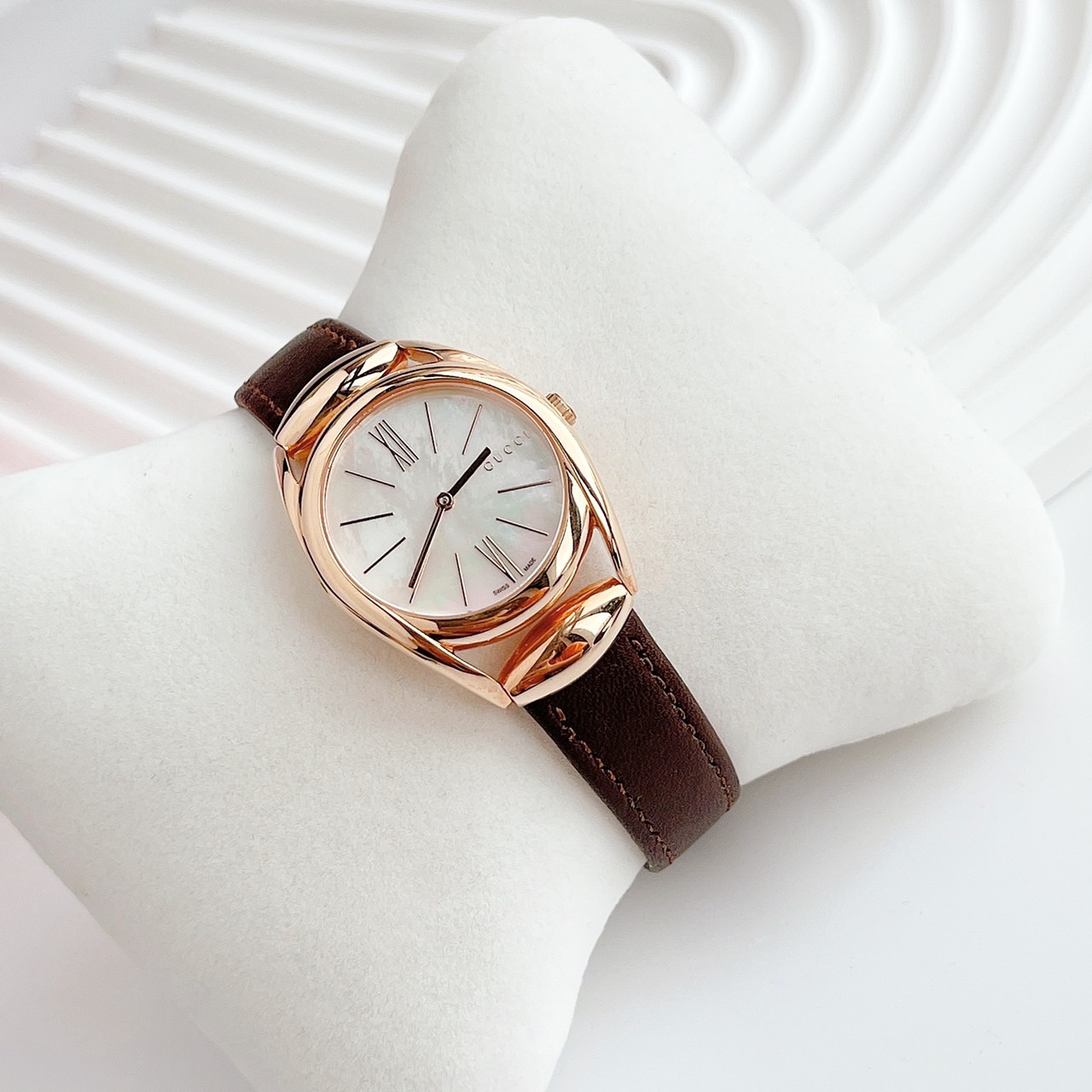 Ảnh 4 của (ĐỒNG HỒ NỮ) Gucci Horsebit Brown Women's Watch 30mm YA140507