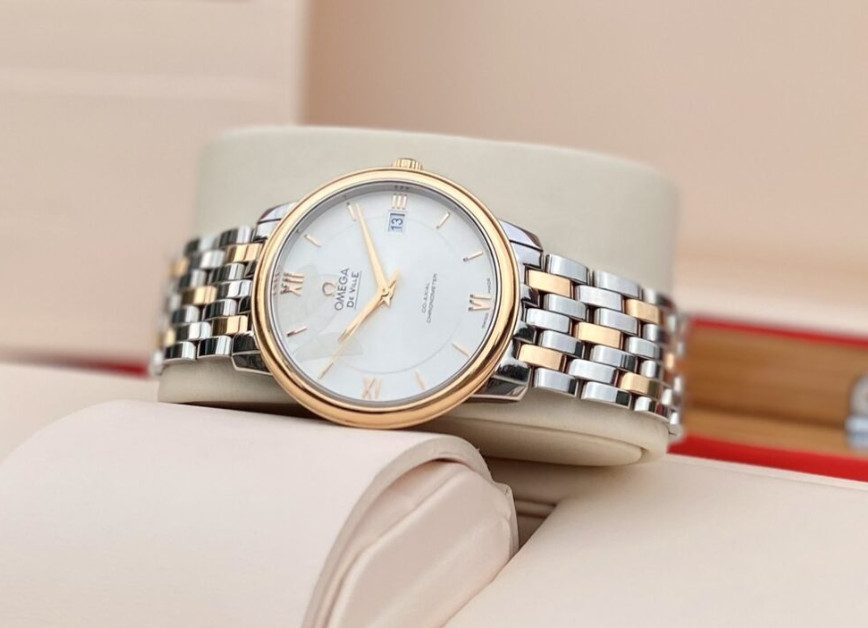 Ảnh 2 của (ĐỒNG HỒ NAM) (NEW) Omega De Ville Prestige Co-Axial Chronometer 424.20.37.20.02.002 42420372002002 36.8mm