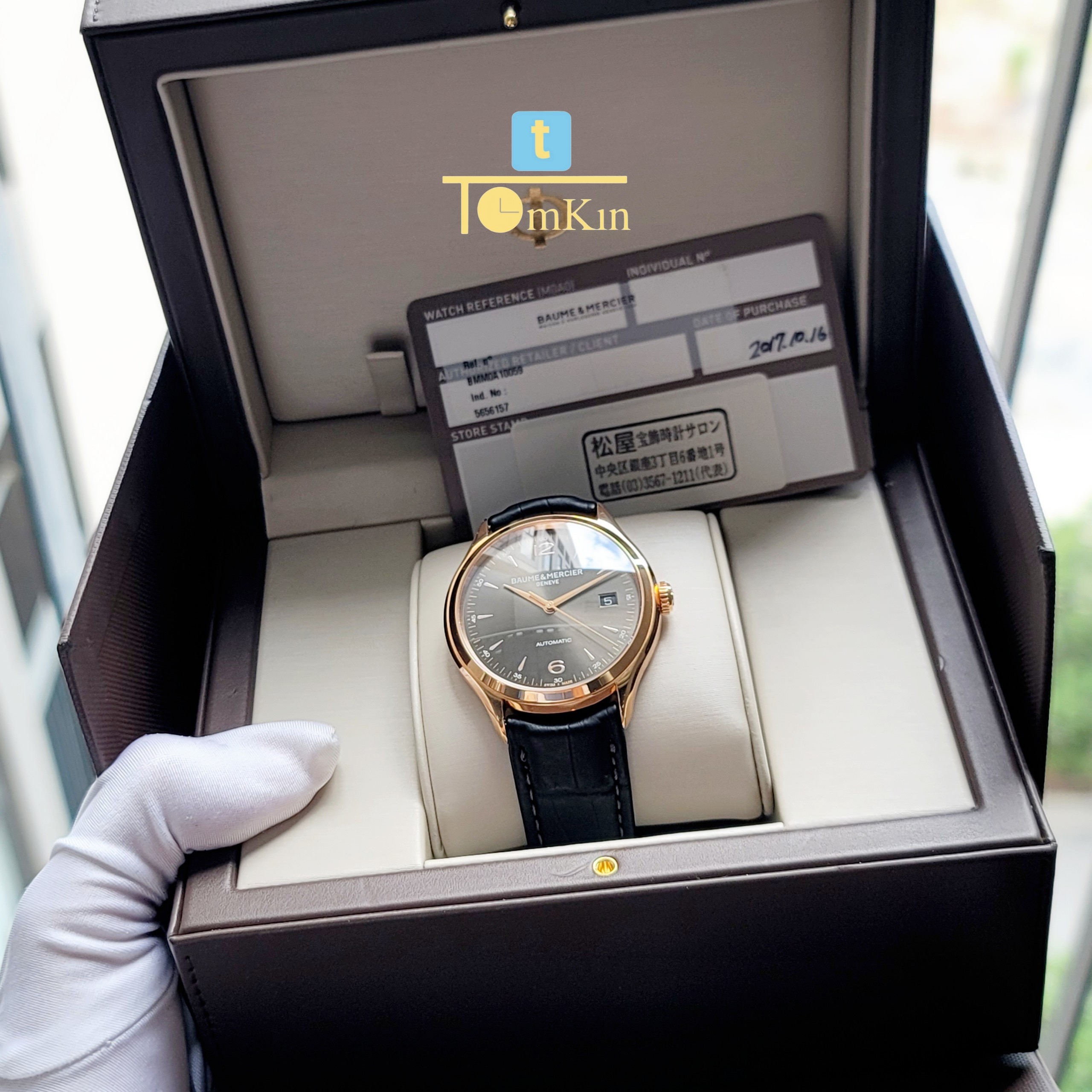 Ảnh 3 của ĐỒNG HỒ BAUME ET MERCIER CLIFTON AUTOMATIC 18K ROSE GOLD MOA10059